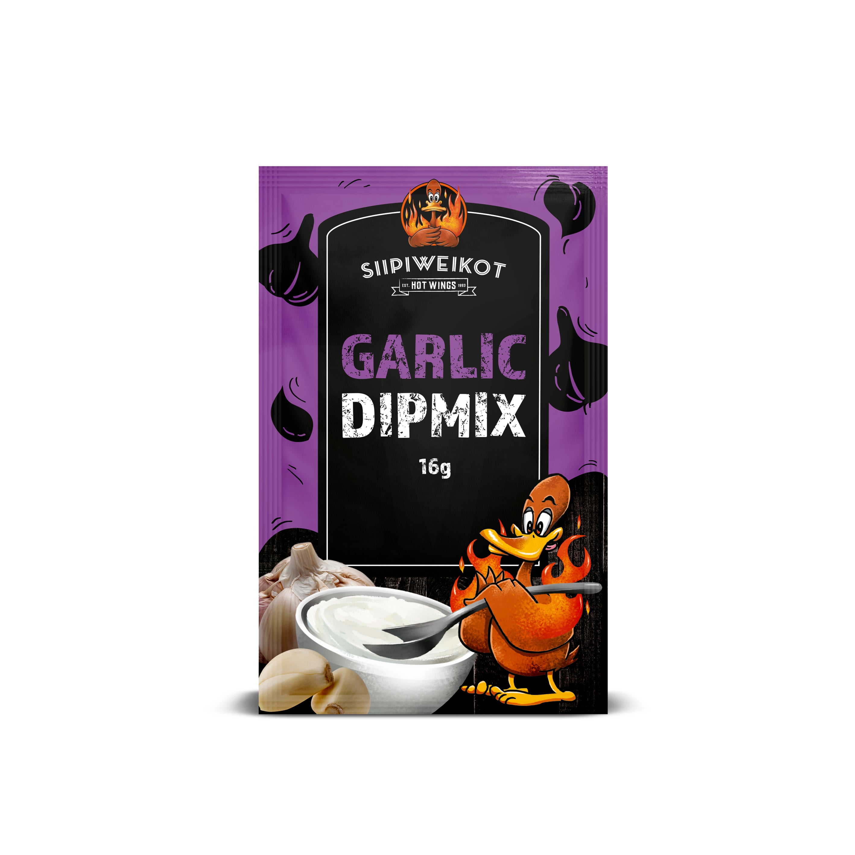 Siipiweikot Valkosipuli dippijauhe 16g