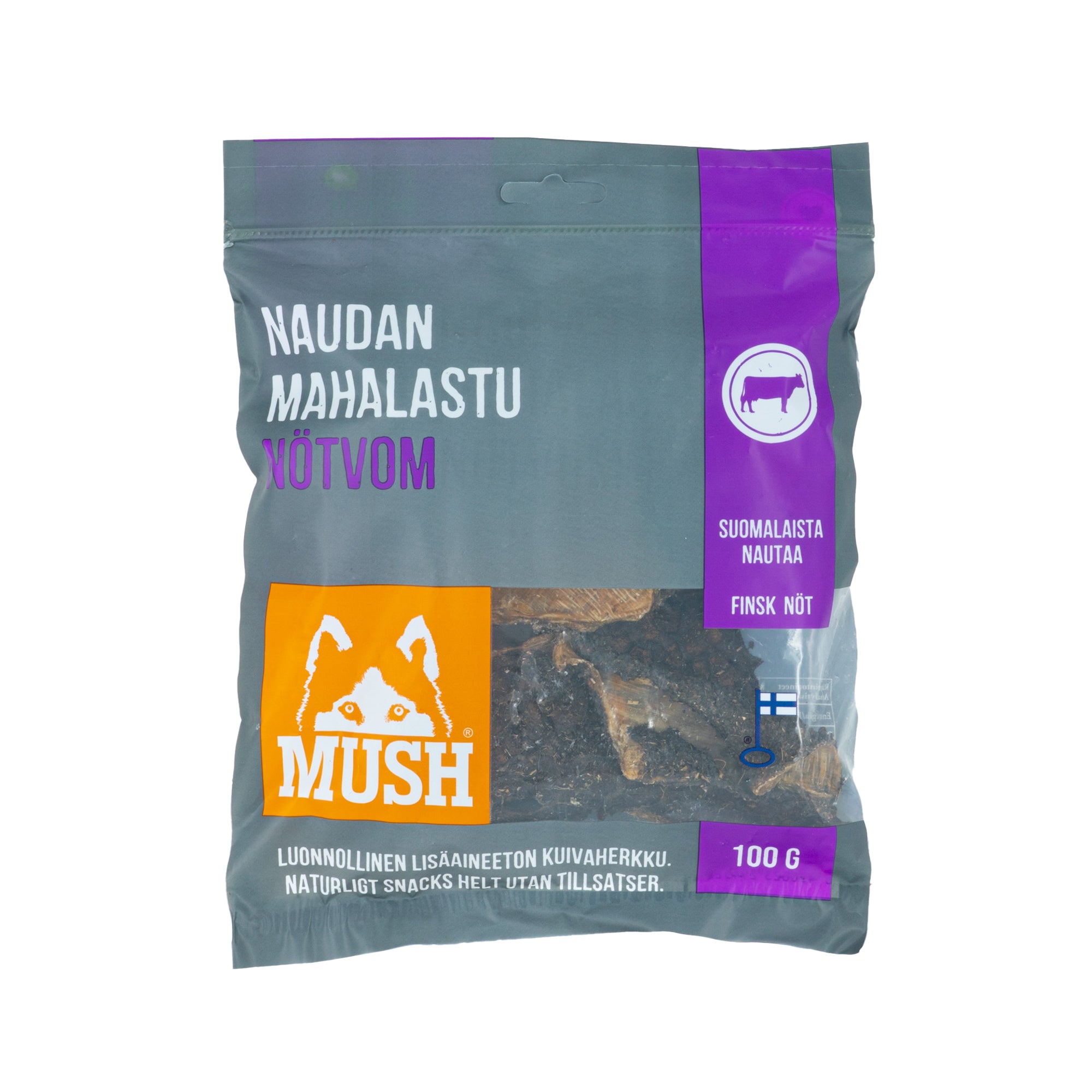 MUSH SNACKS naudan mahalastu 100g