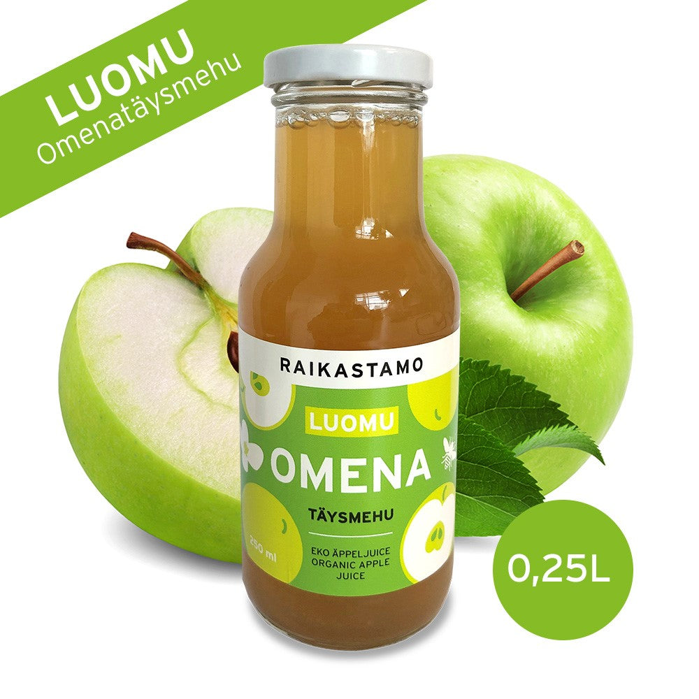 Raikastamo Luomu Omenatäysmehu 250 ml CH-BIO-006