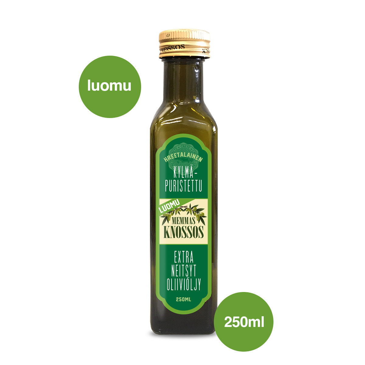 Memmas Knossos Luomu Extra Neitsytoliiviöljy 250 ml