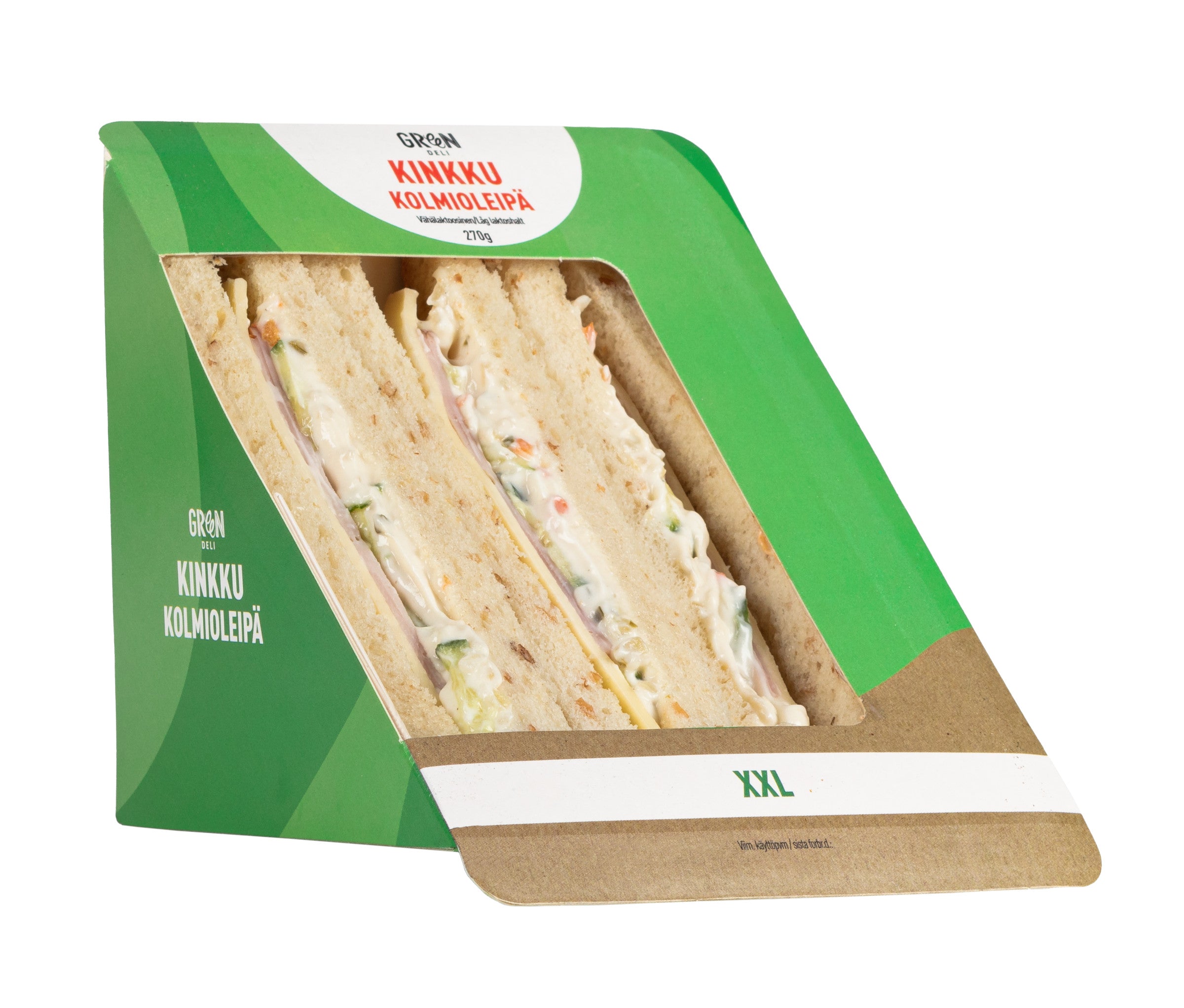 Greendeli Kinkku XXL Kolmioleipä 270 g