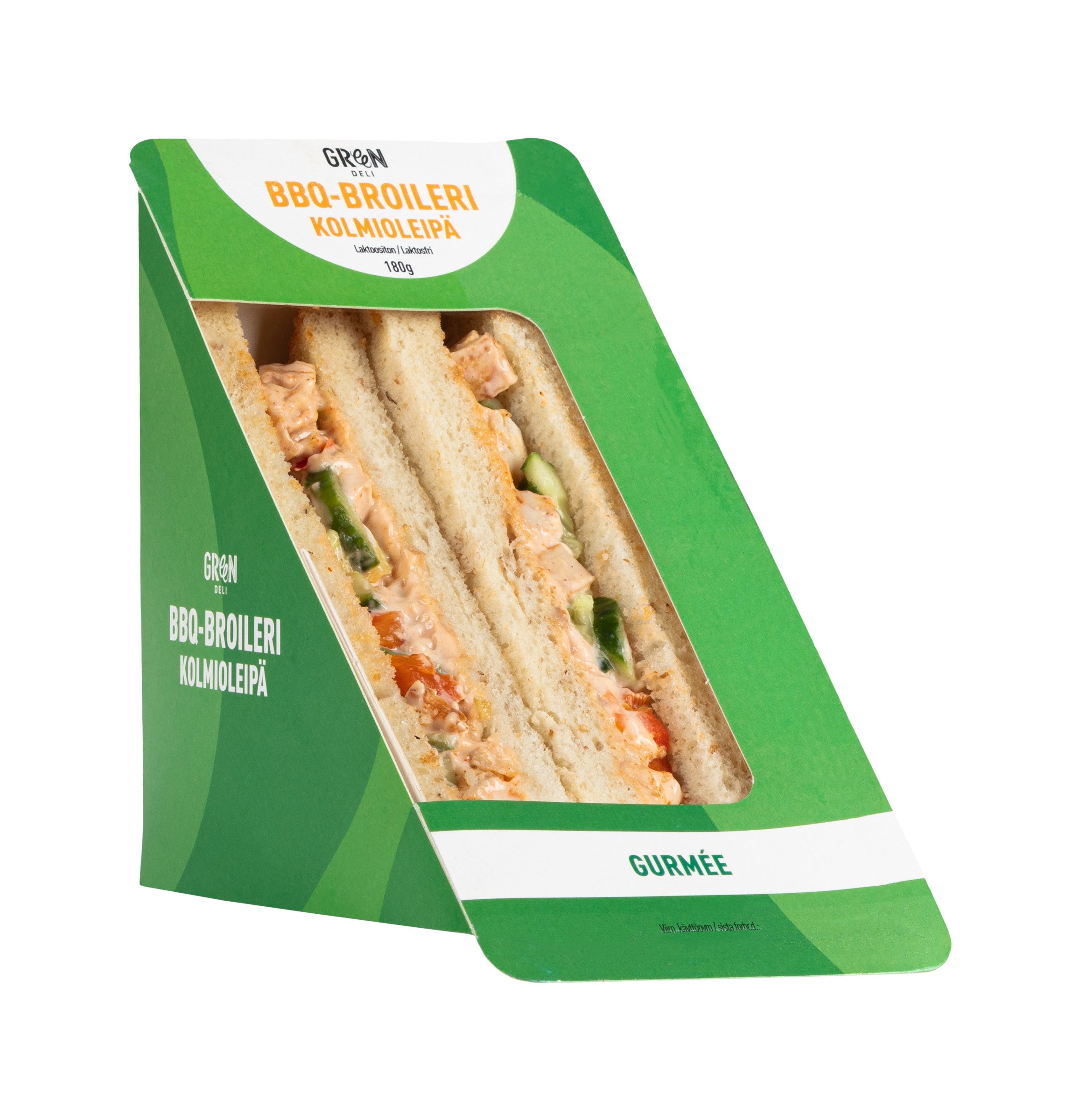 Greendeli BBQ-Broileri Gurmee Kolmioleipä 180 g