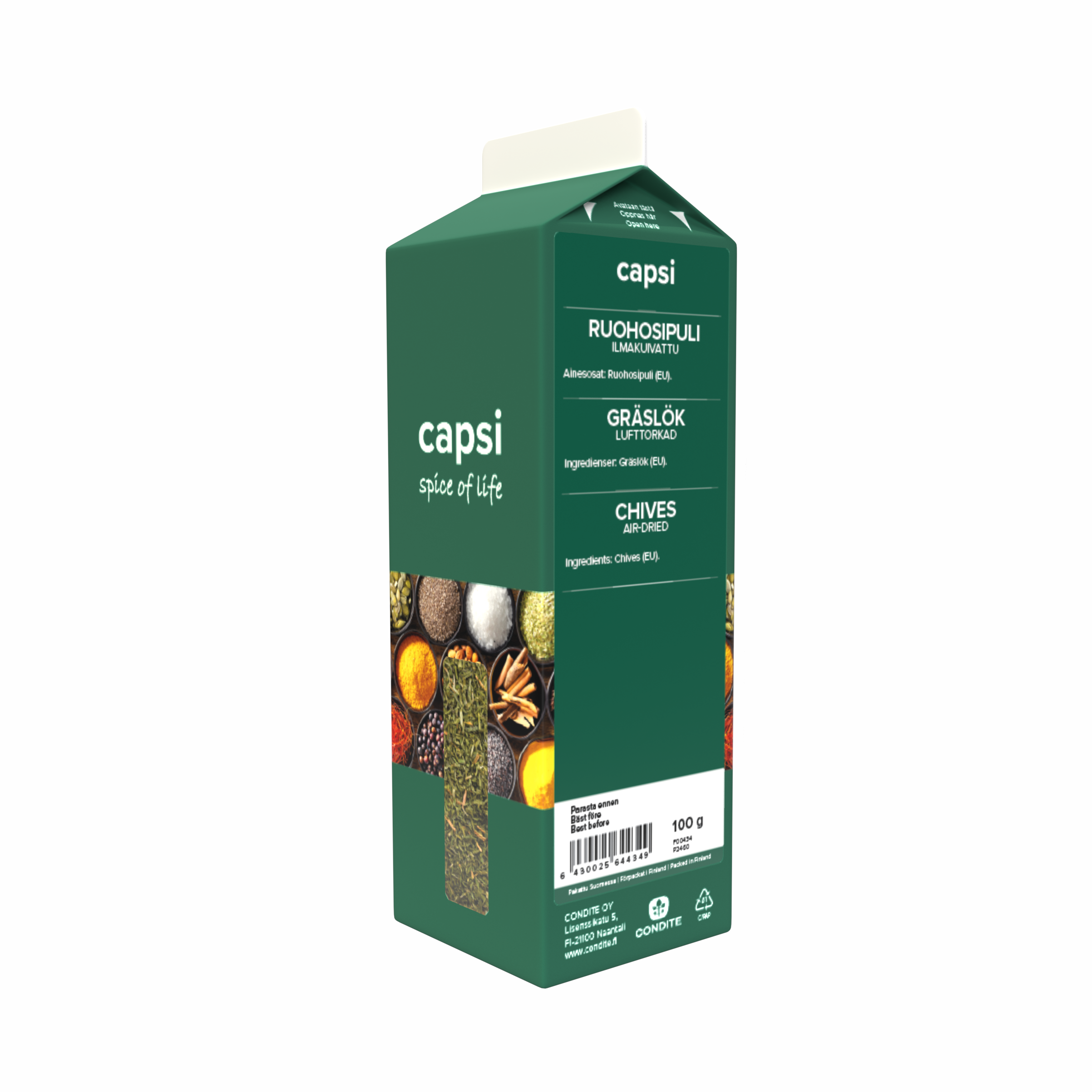 Capsi PP Ruohosipuli kuivattu 100g