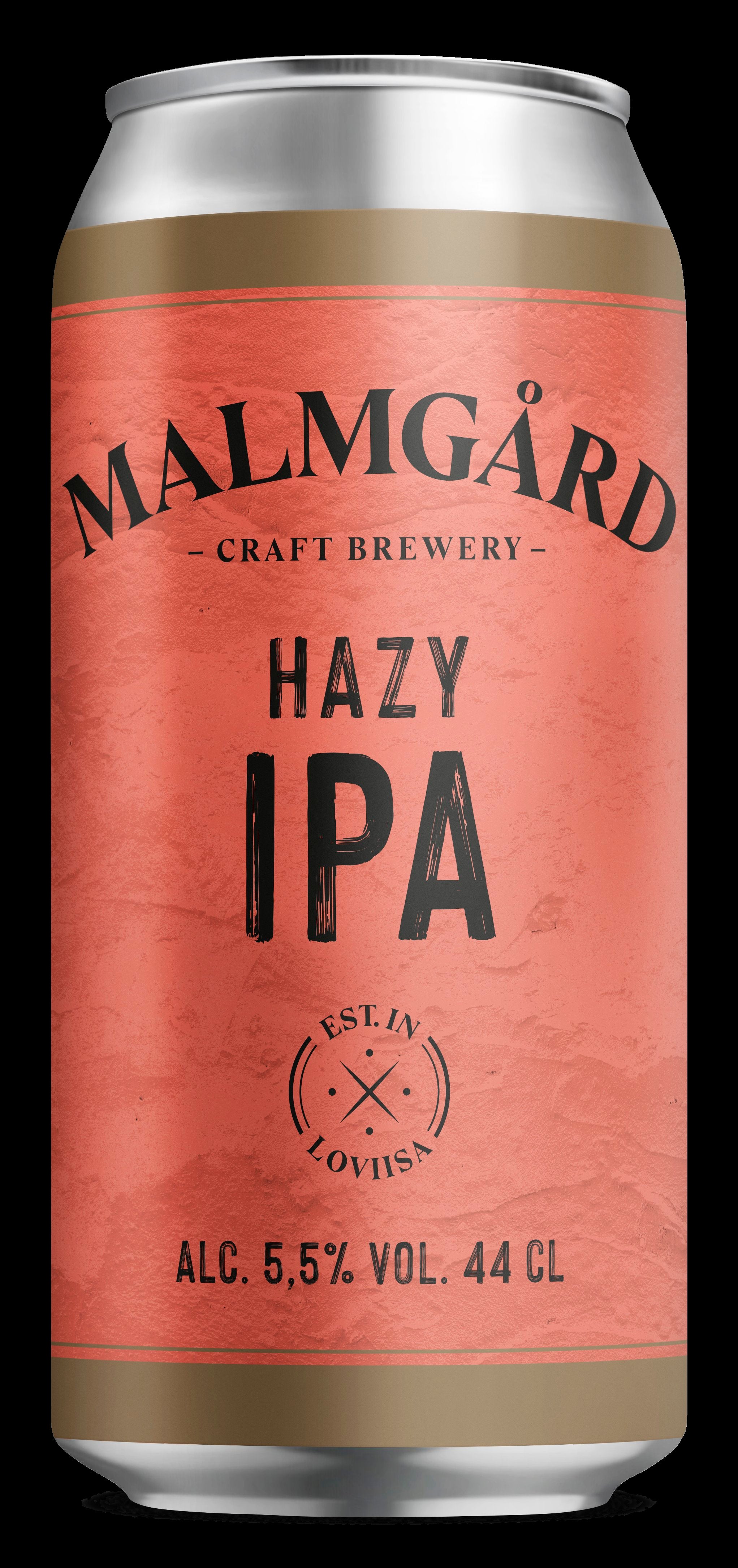 Malmgård Hazy IPA 5,5% olut 0,44l tölkki