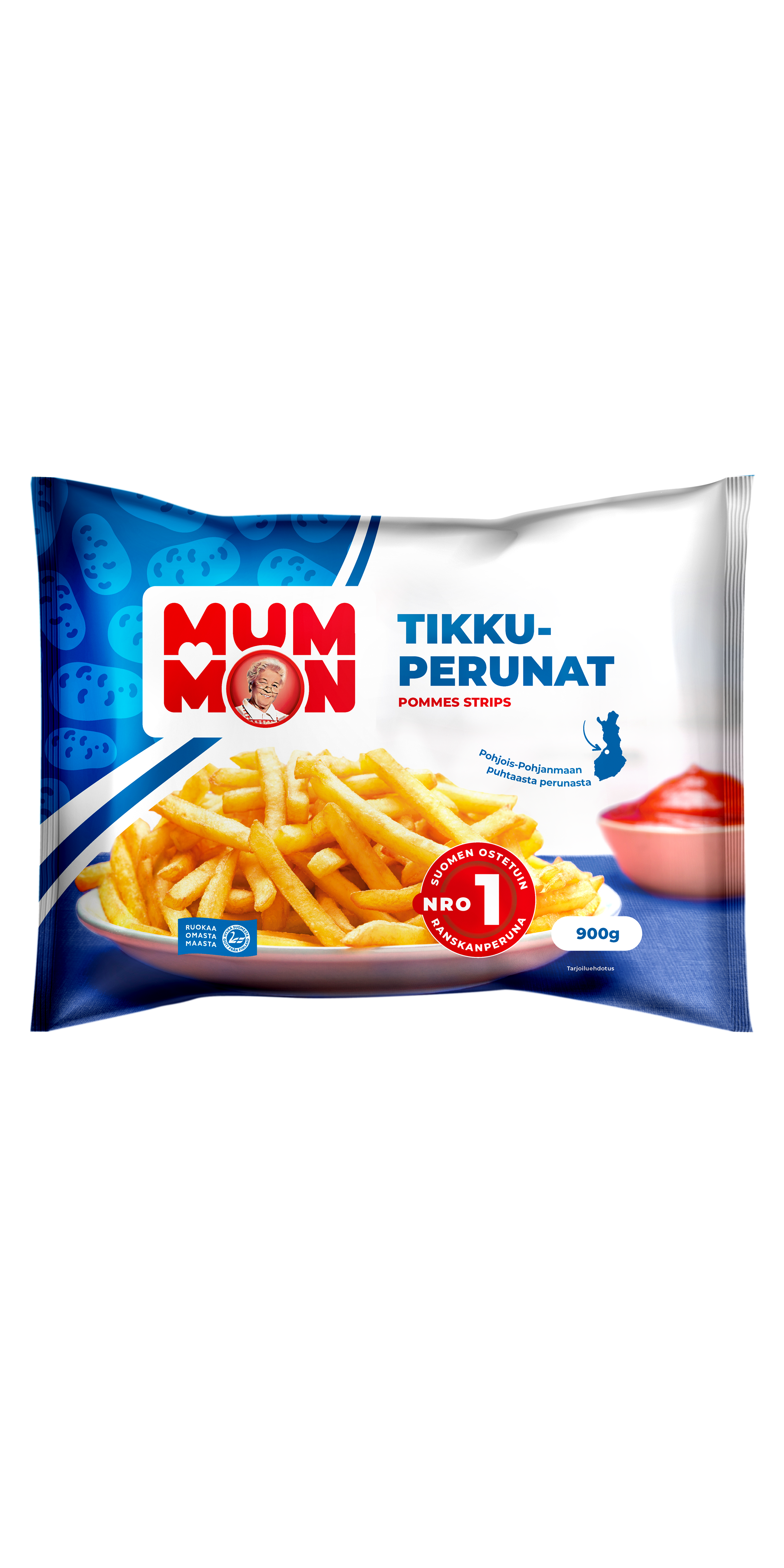 Mummon 900 g Tikkuperunat, pakaste