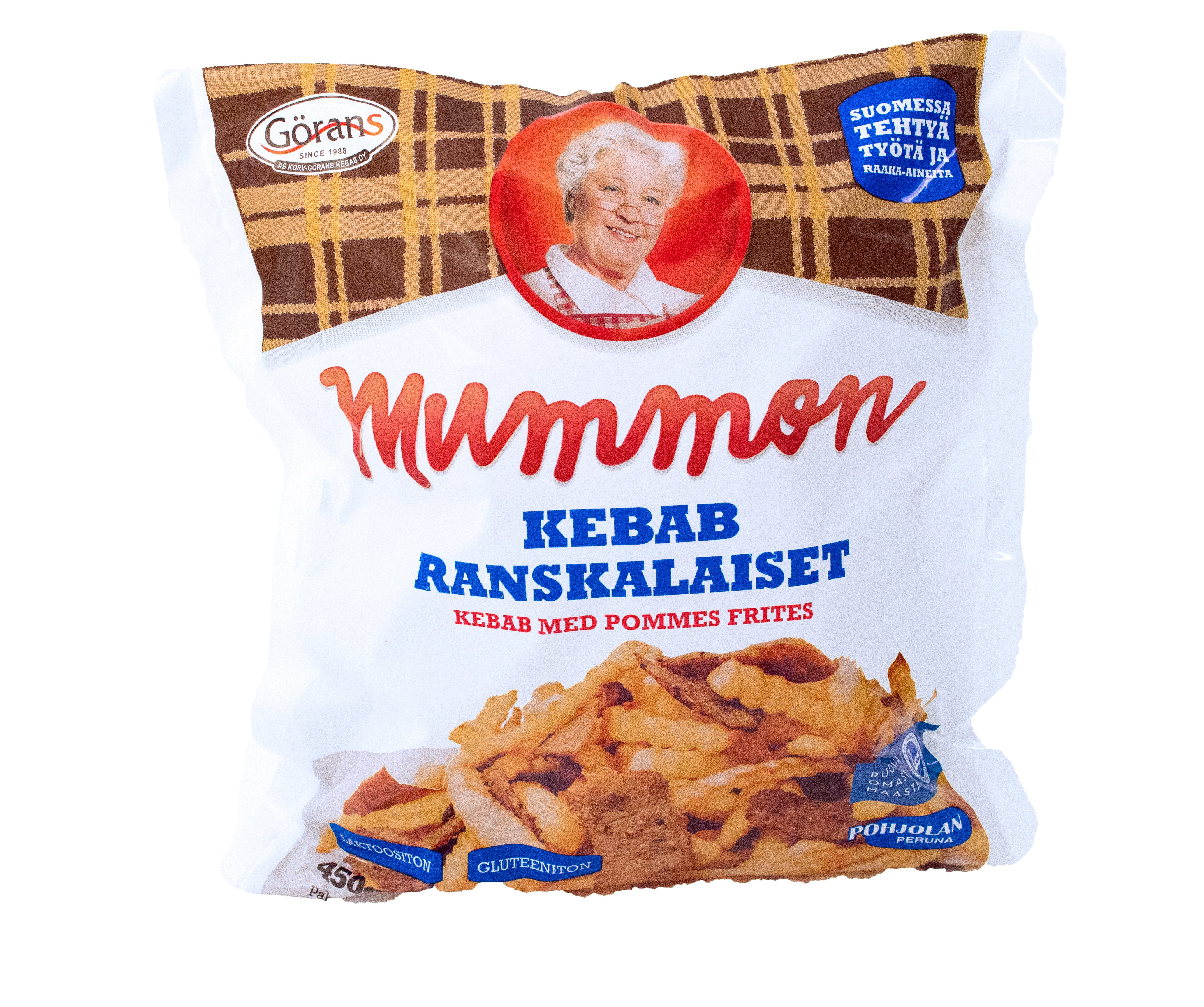 Mummon kebab ranskalaiset 450 g, pakaste