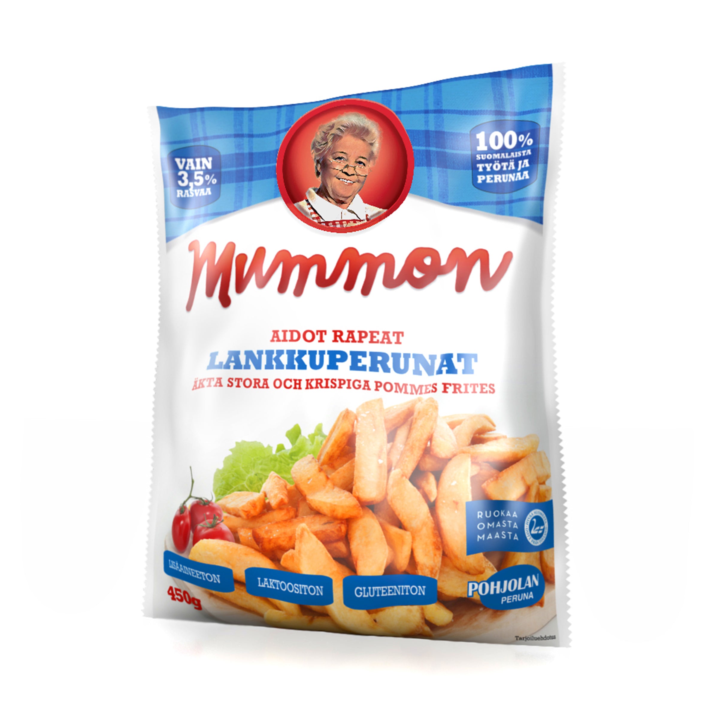 Mummon lankkuperunat 450 g, pakaste