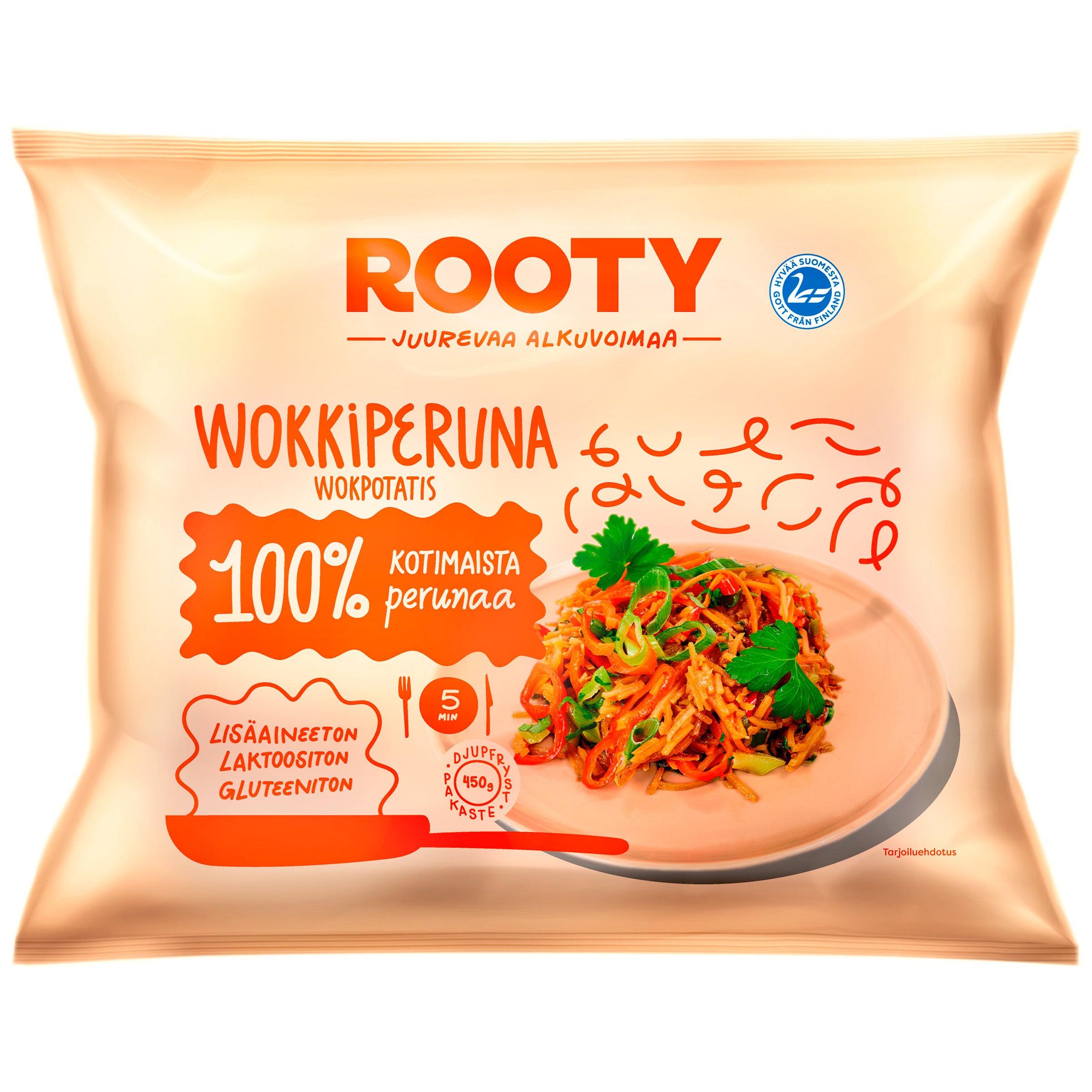 ROOTY wokkiperuna 450g, pakaste