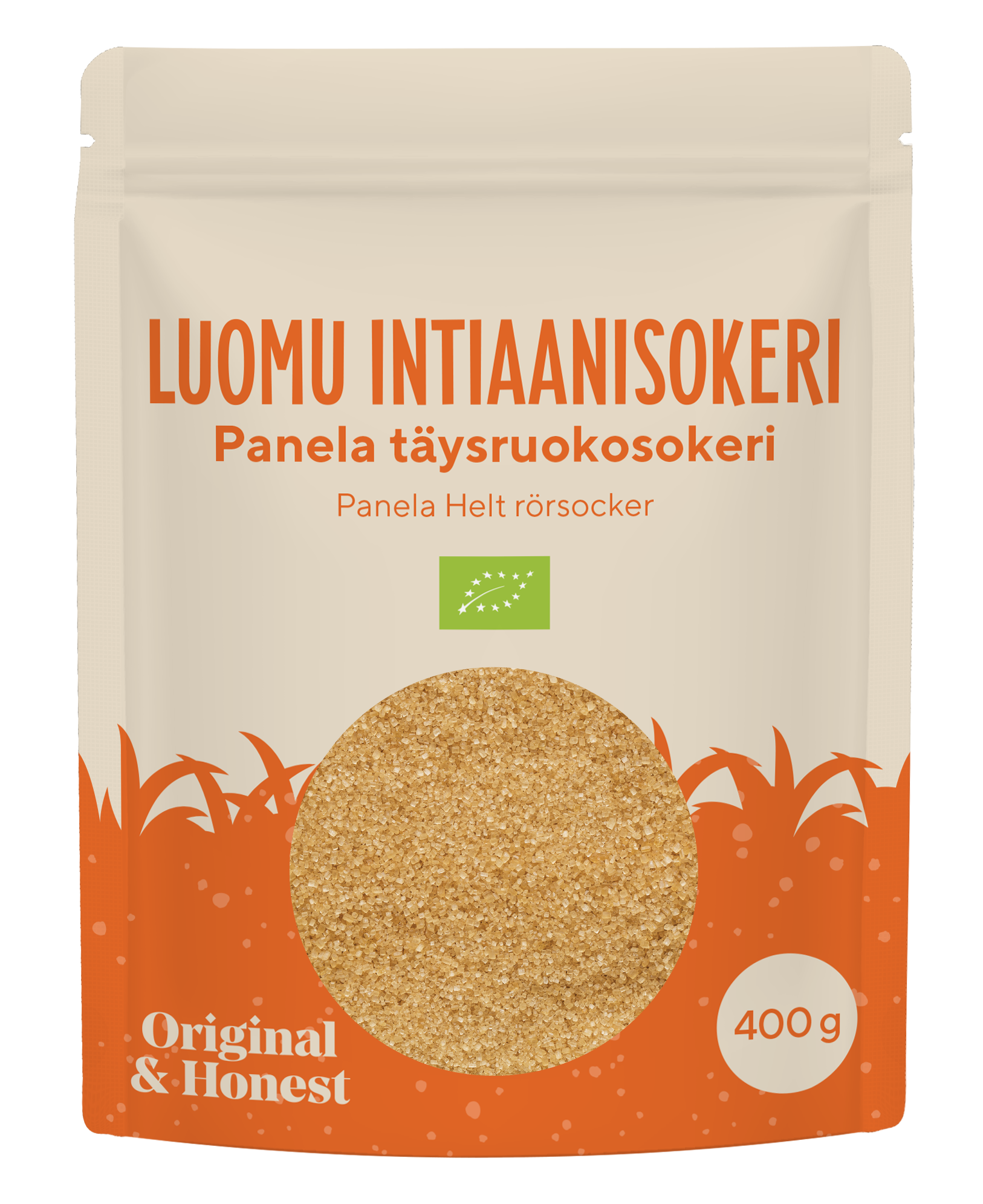Original et honnête Luomu Intiaanisokeri (panelasokeri) 400g