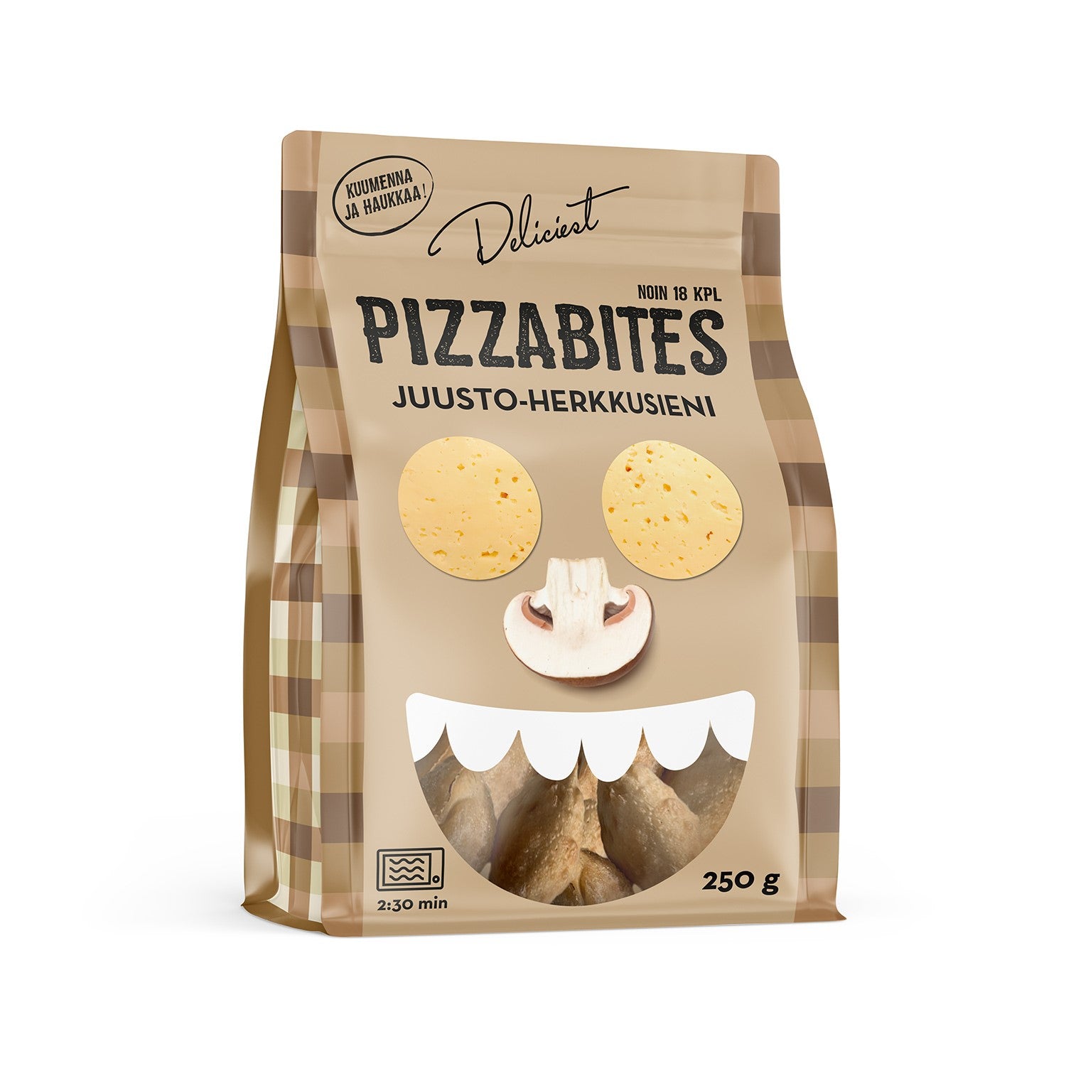 Deliciest Pizza Bites Juusto-herkkusieni 250 g pakaste