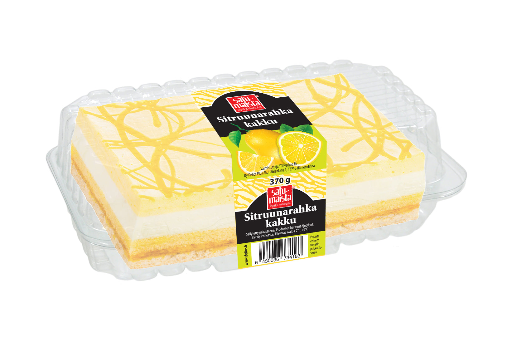 Satumaista Sitruunarahkakakku 370 g