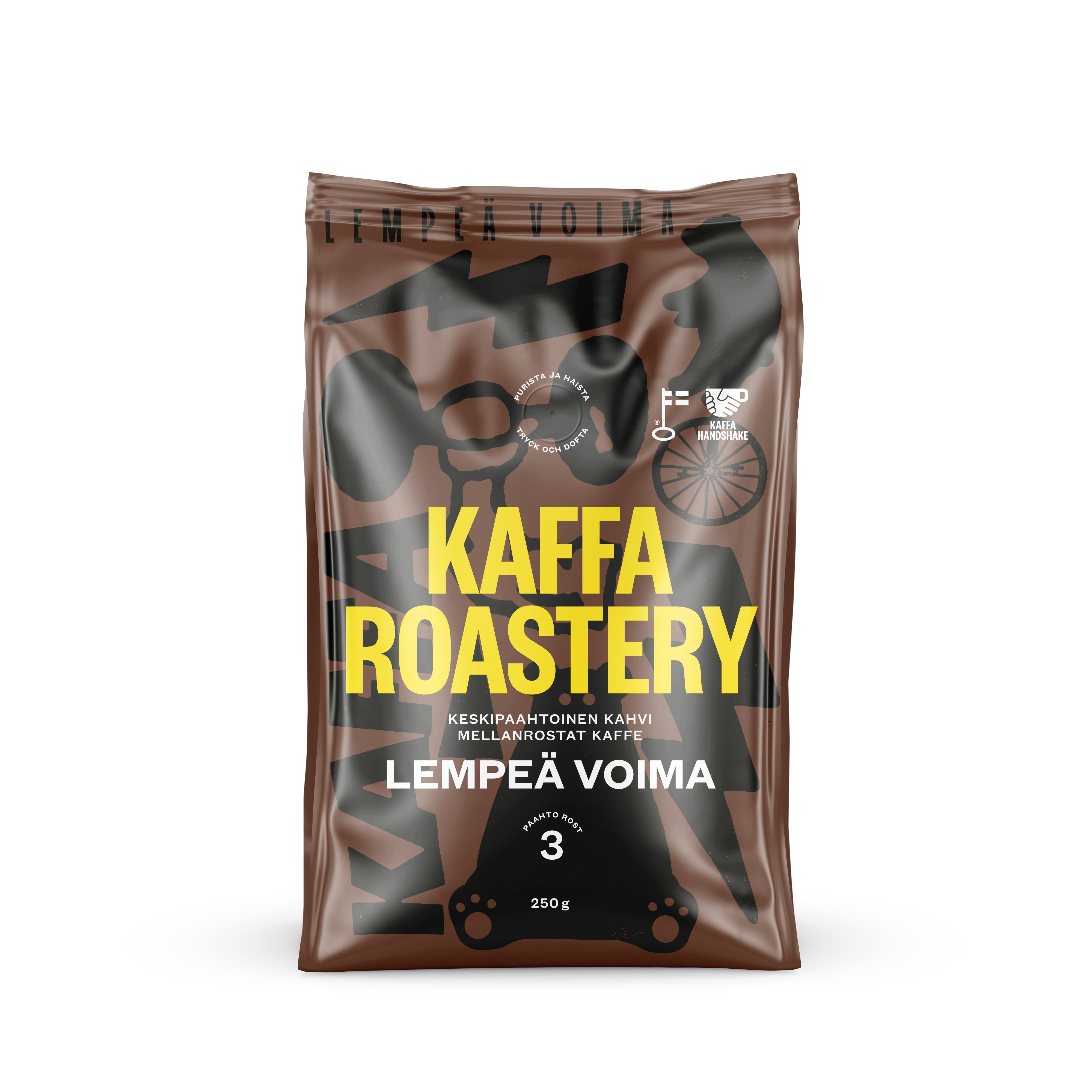 Kaffa Roastery Lempeä Voima suodatinjauhettu kahvi 250g