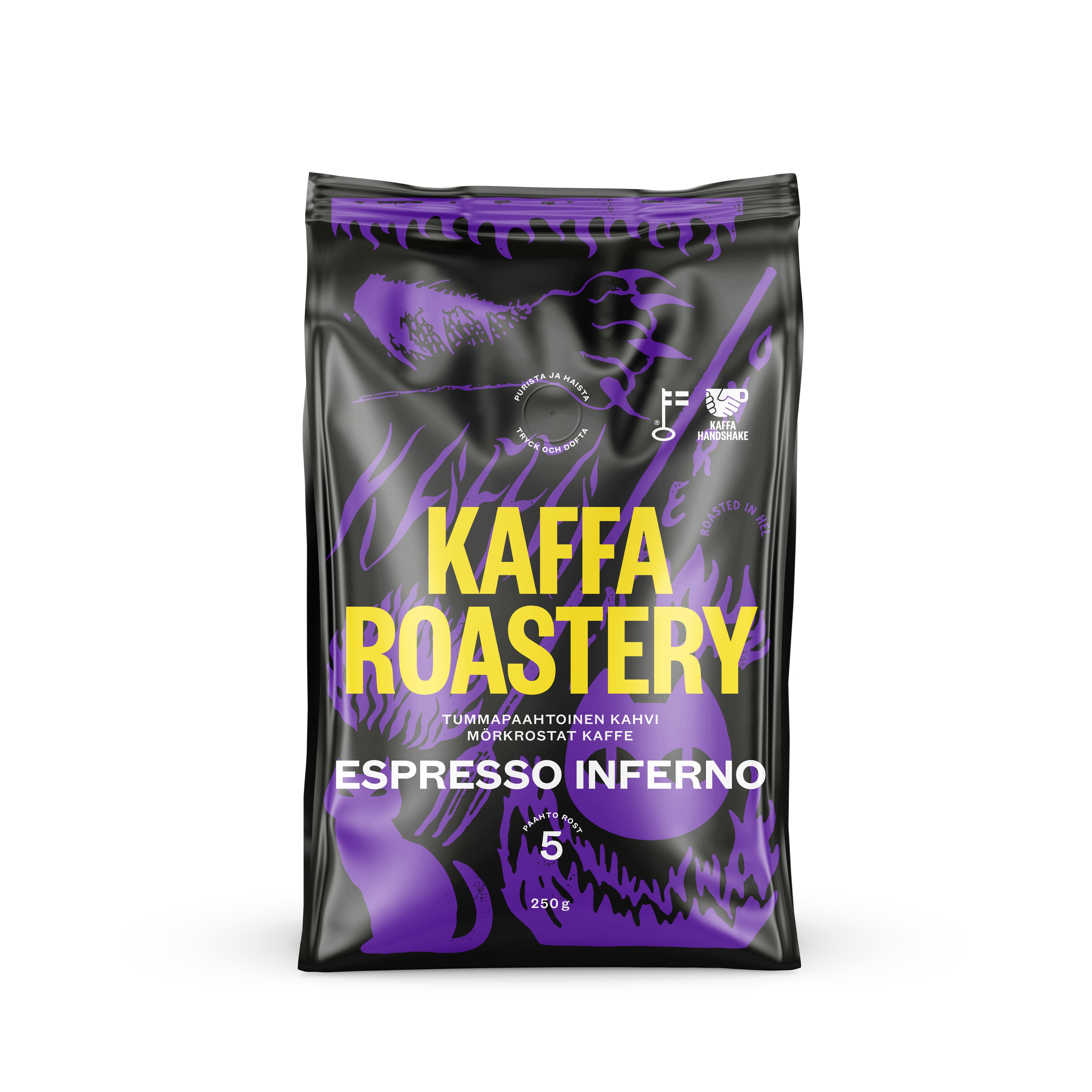 Kaffa Roastery Espresso Inferno kahvipapu 250g