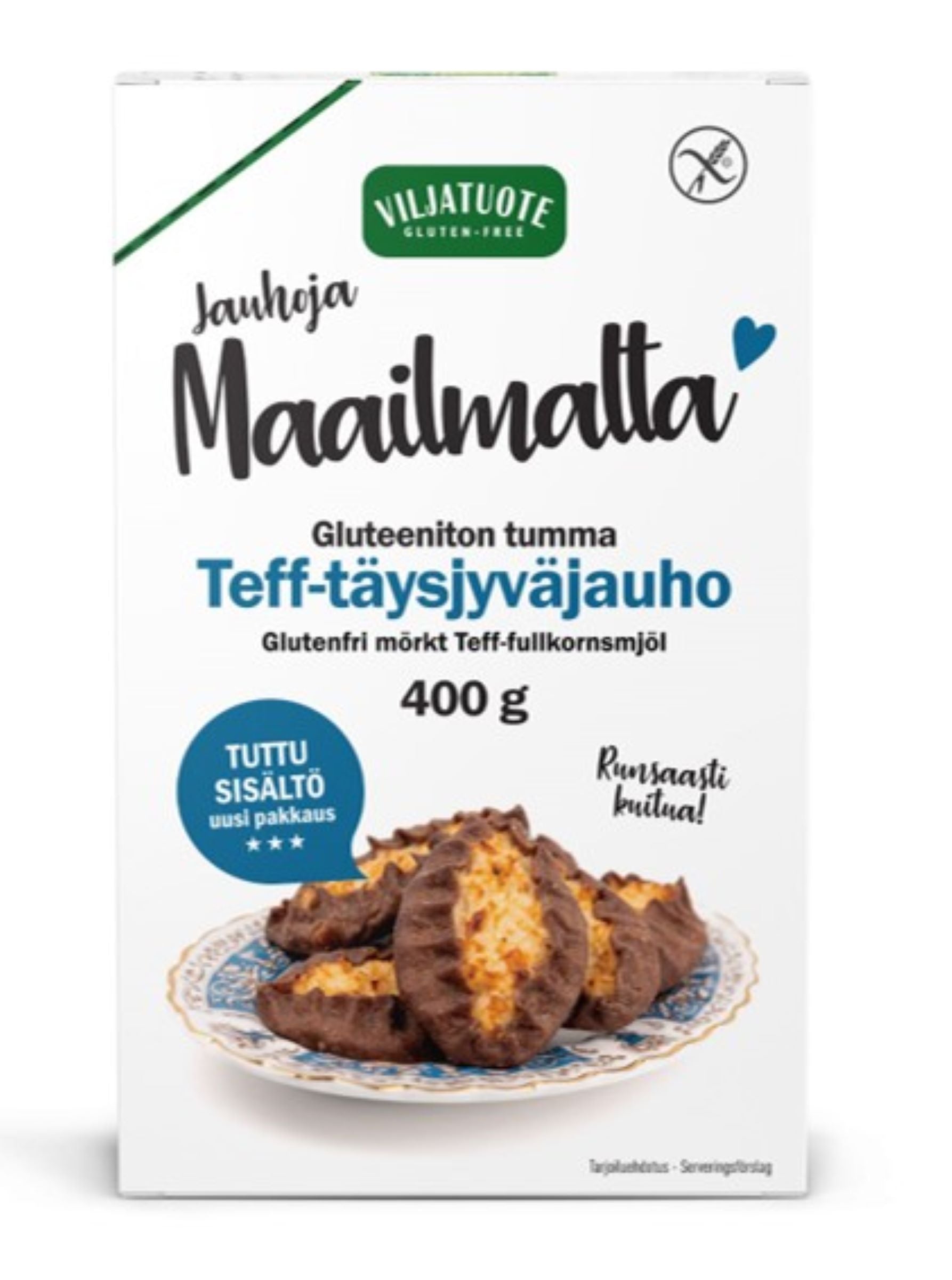 Virtasalmen Viljatuote Gluteeniton Tumma Tef-täysjyväjauho 400g