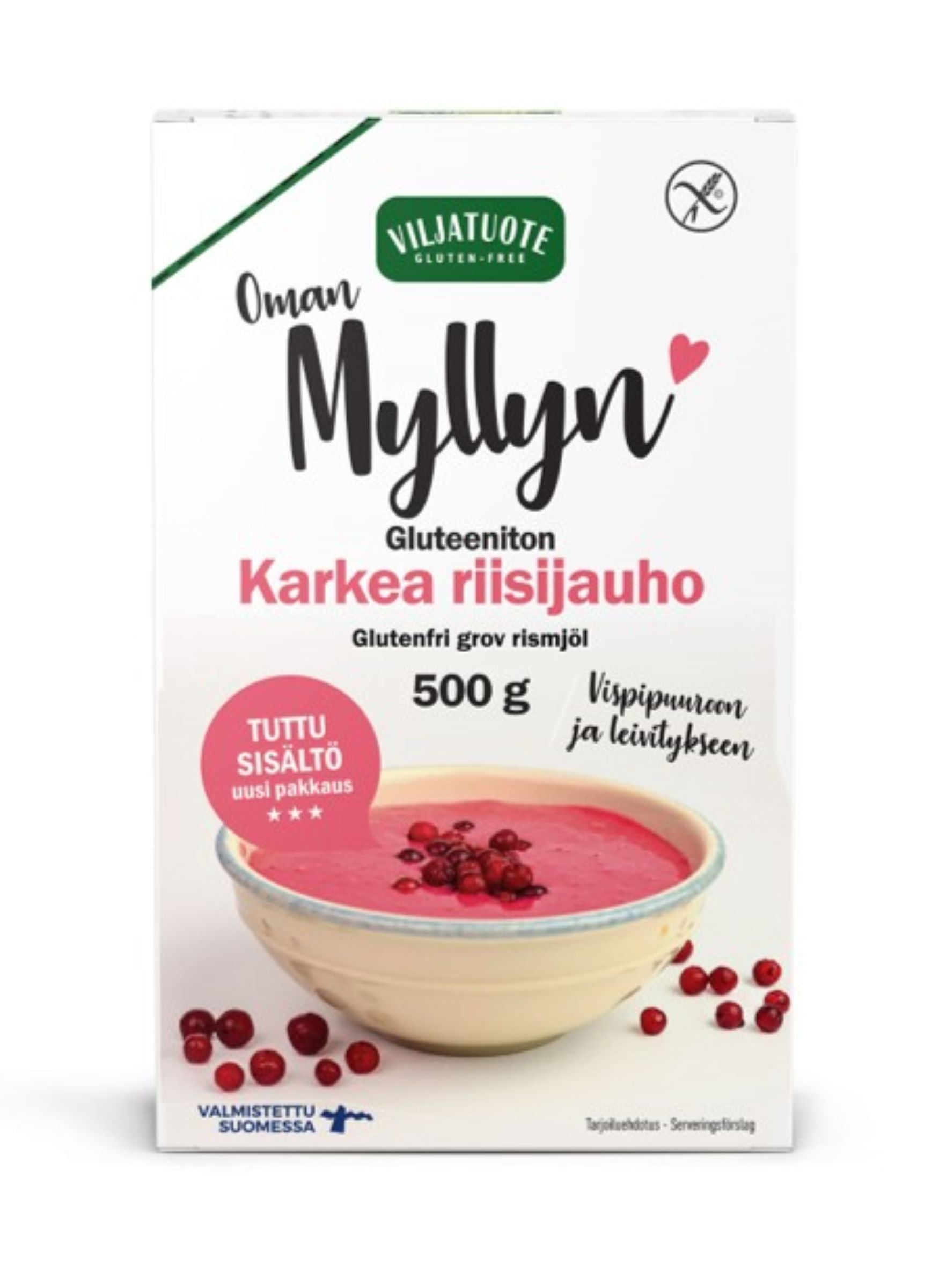 Virtasalmen Viljatuote Gluteeniton Karkea Riisijauho 500g