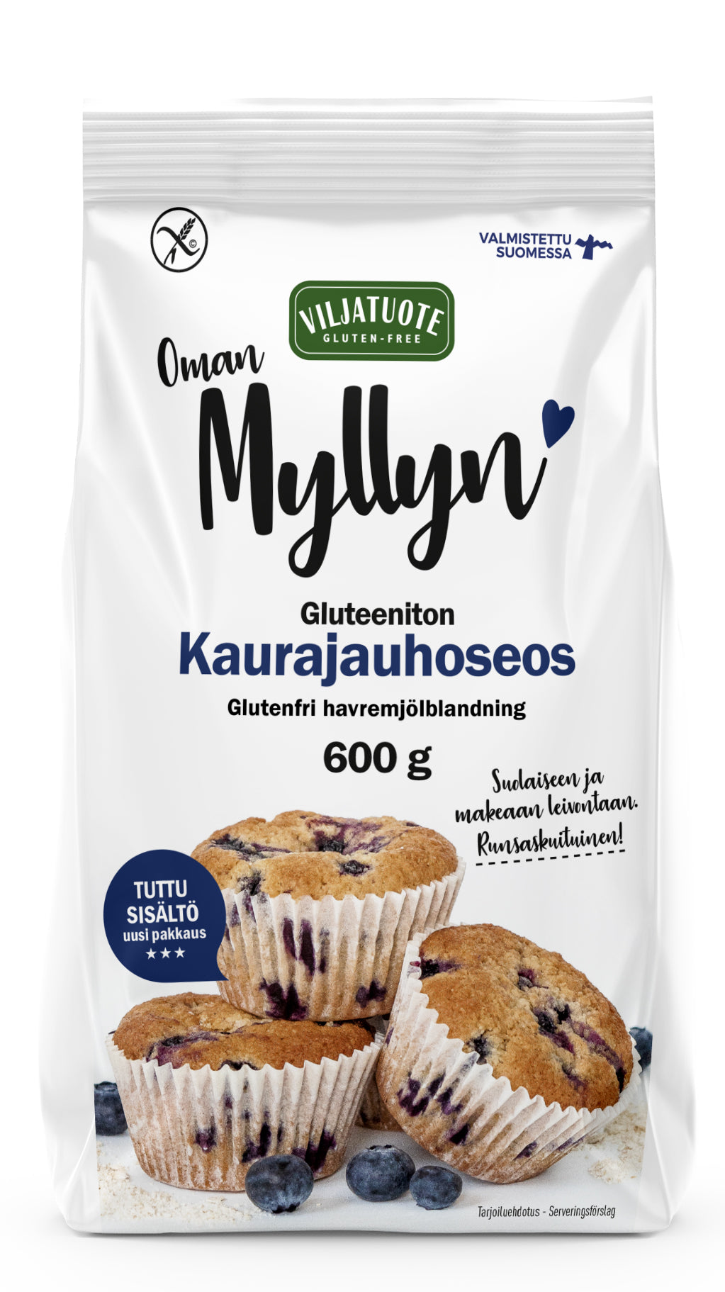 Virtasalmen Viljatuote Gluteeniton Kaurajauhoseos 600g