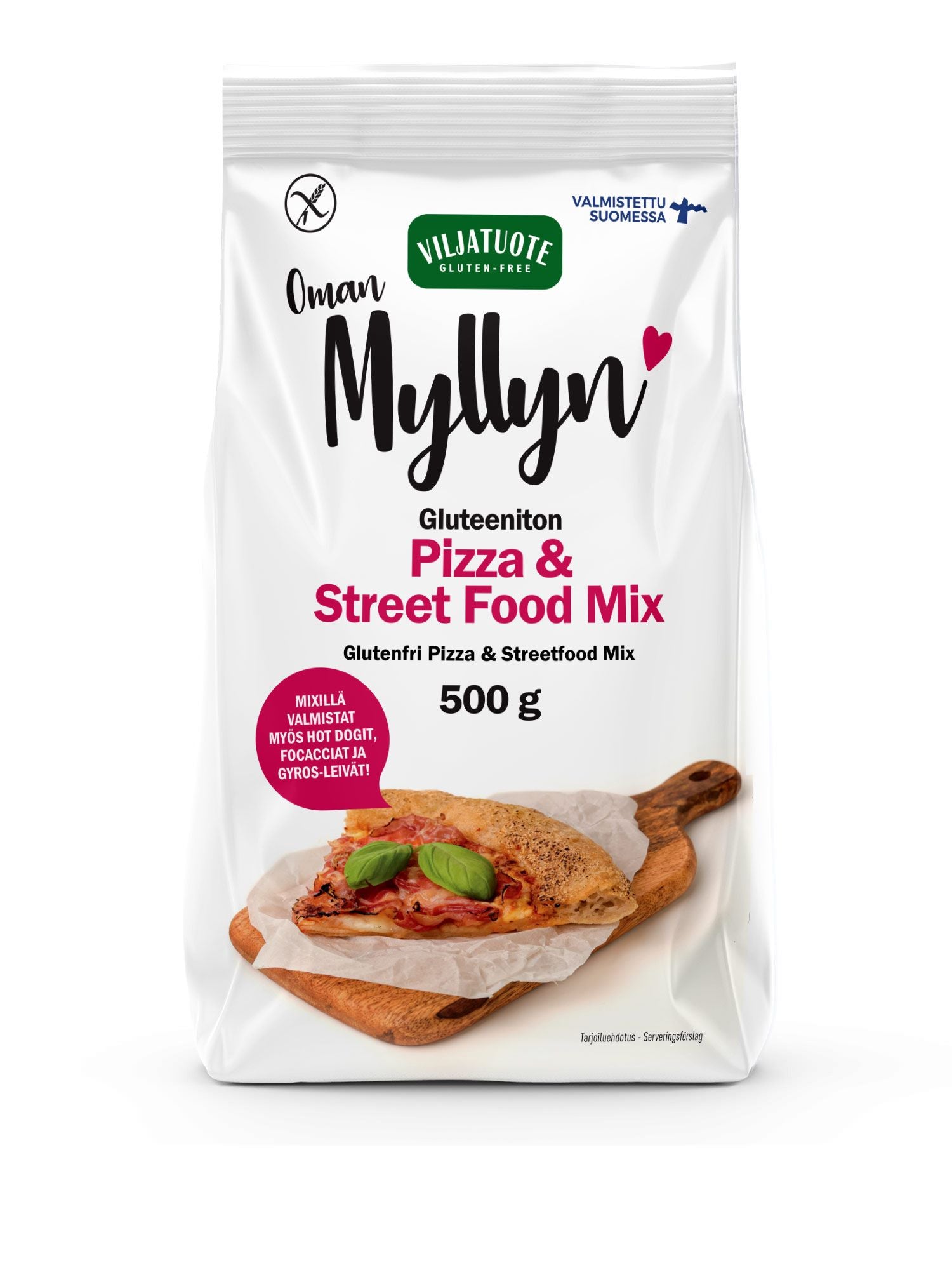 Virtasalmen Viljatuote Gluteeniton Pizza & Street Food Mix 500g