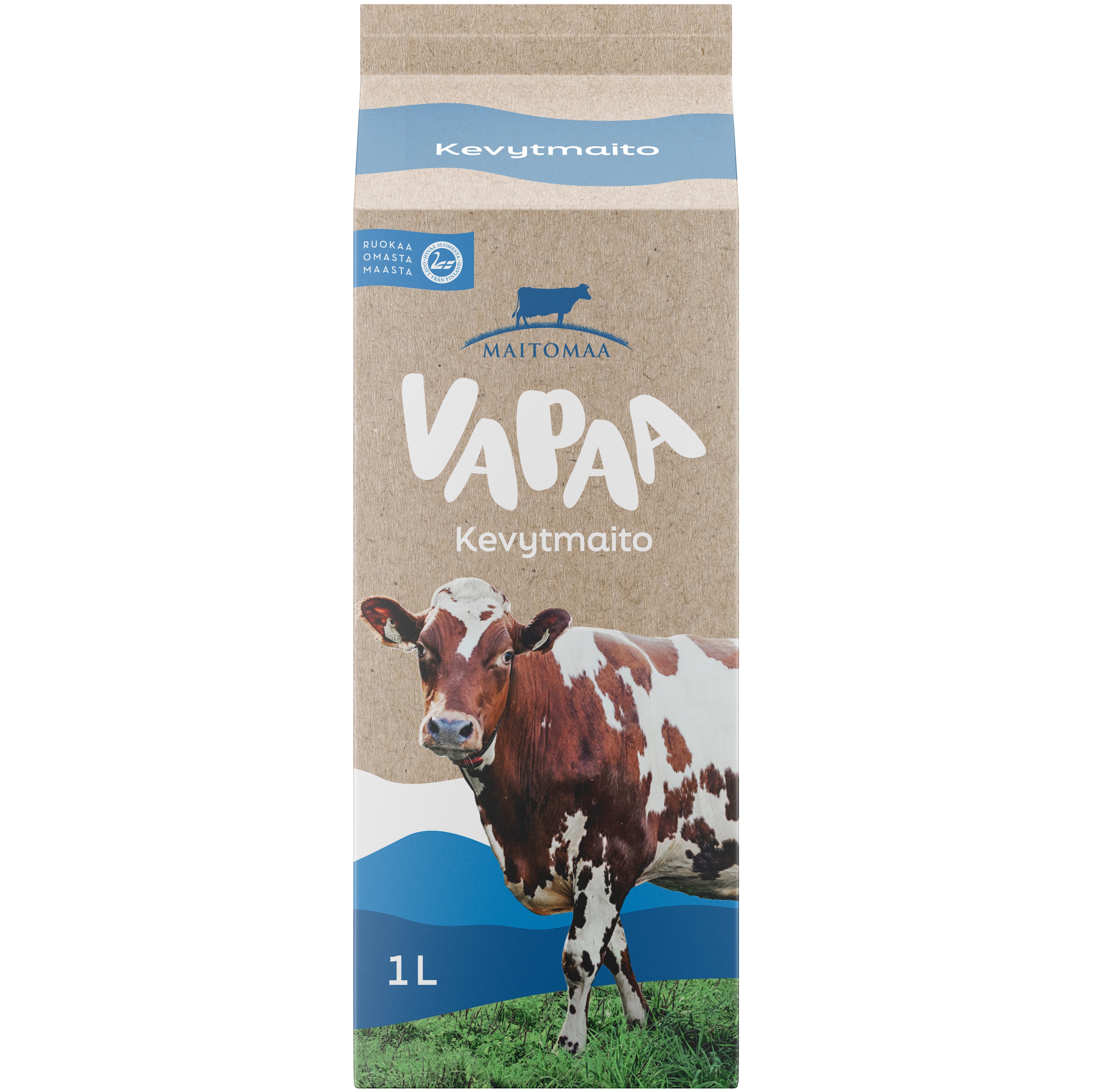Vapaa pastöroitu kevytmaito 1 l