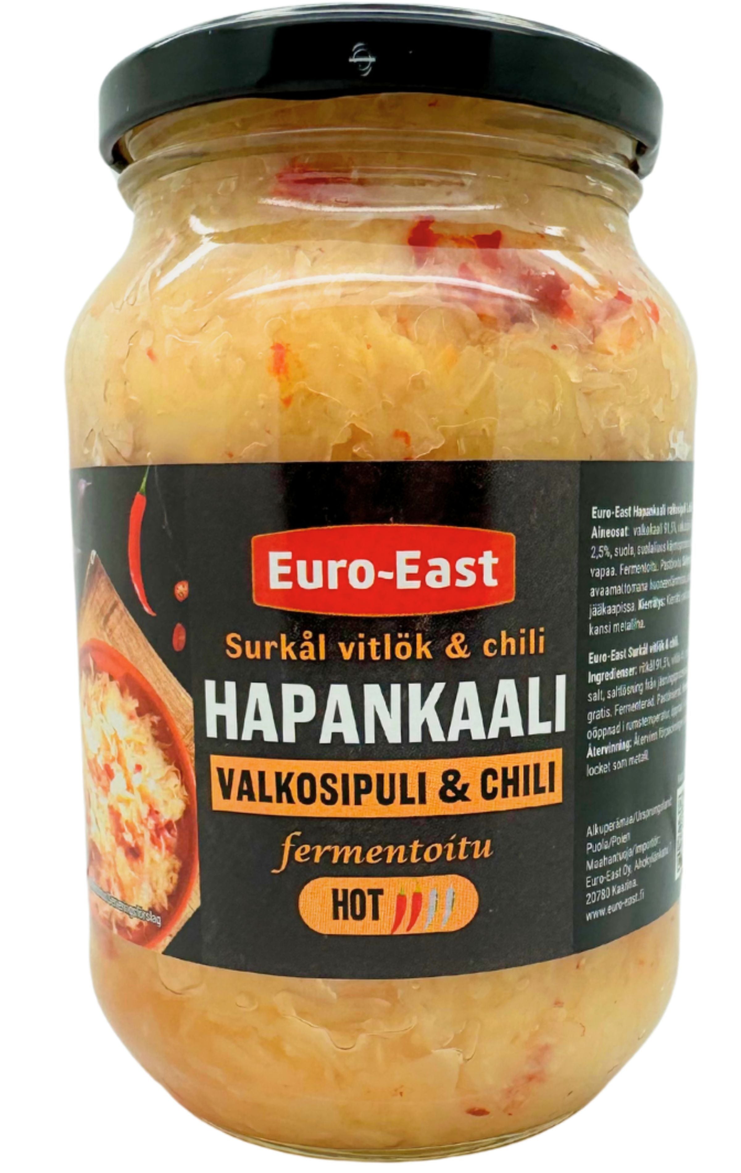 Euro-East Hapankaali valkosipuli & chili 460g