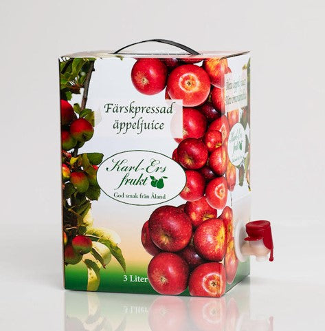 Karl-Ers fruit 100% tuorepuristettua omenamehua ahvenanmaalaisista omenoista, 3L