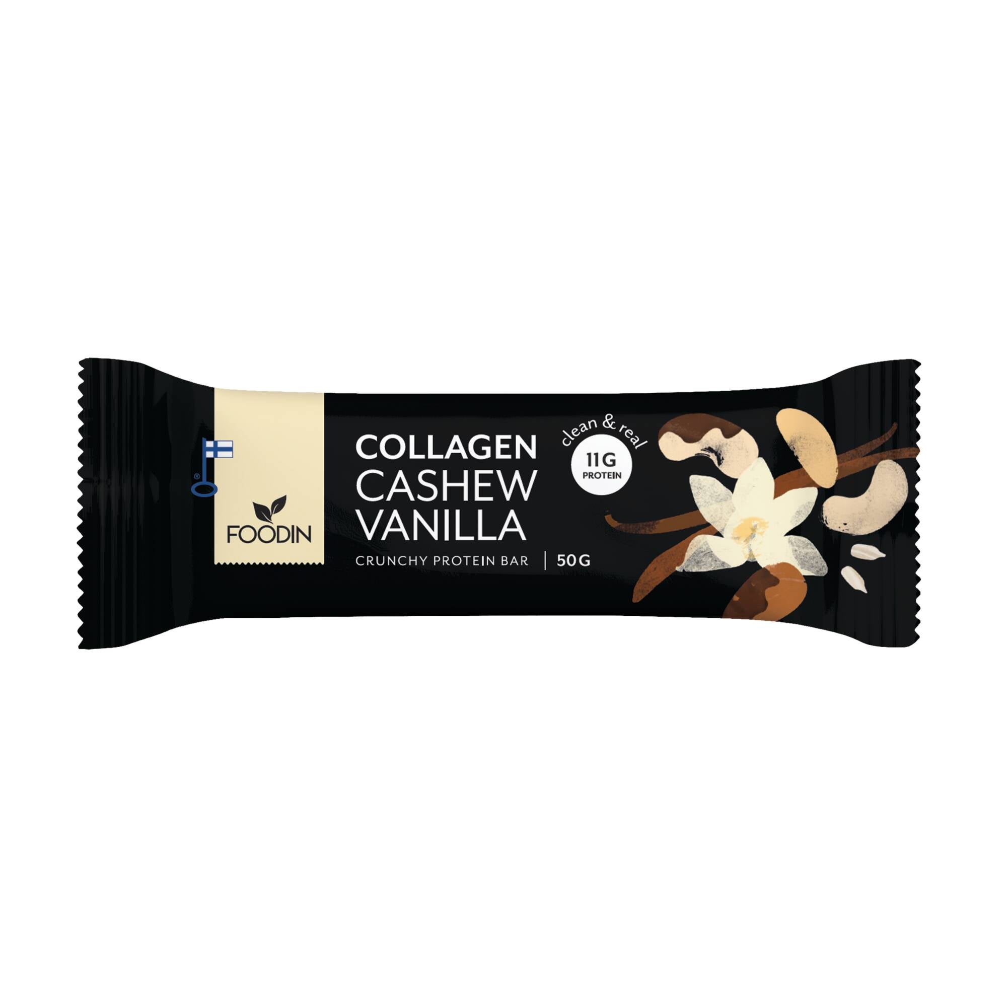 Foodin Collagen Protein Bar Cashew-Vanilla 50g