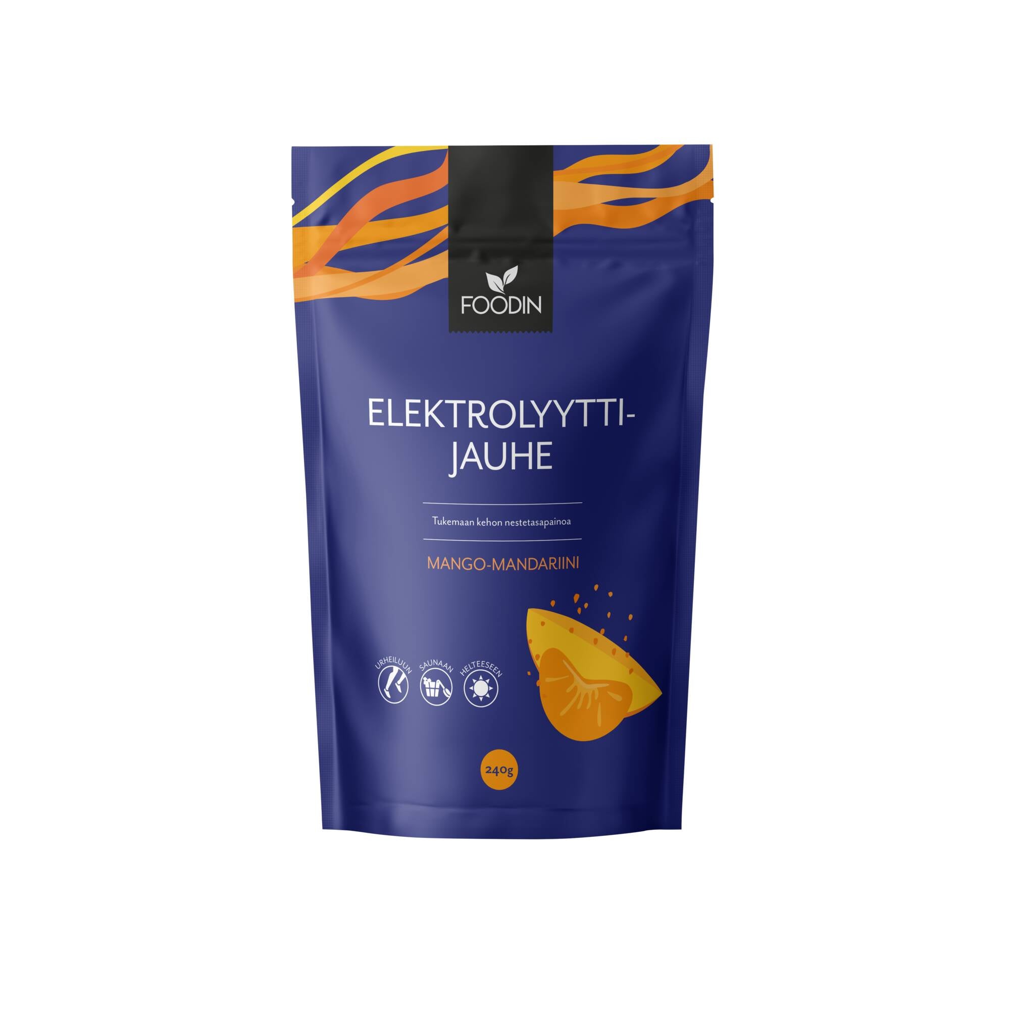 Foodin Elektrolyyttijauhe Mango-Mandariini 240g
