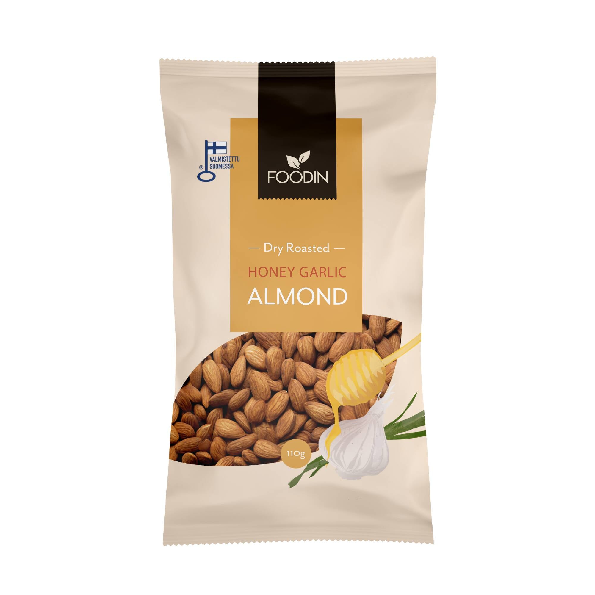 Foodin Honey Garlic Almond 110g