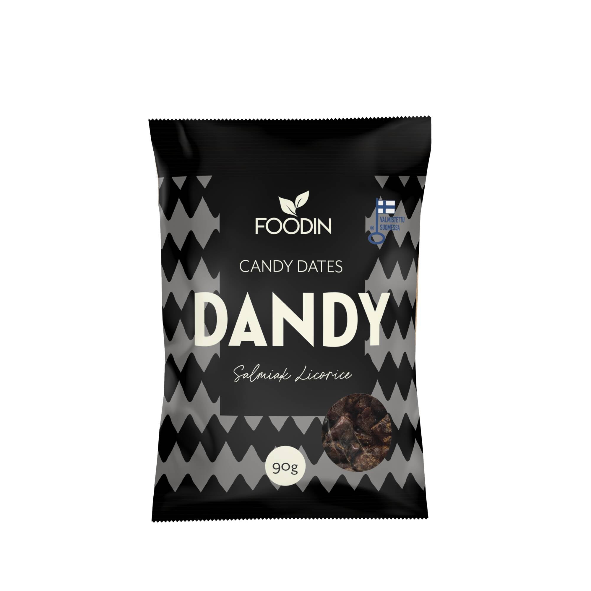 Foodin Dandy Candy dates Salmiak Liquorice 90g