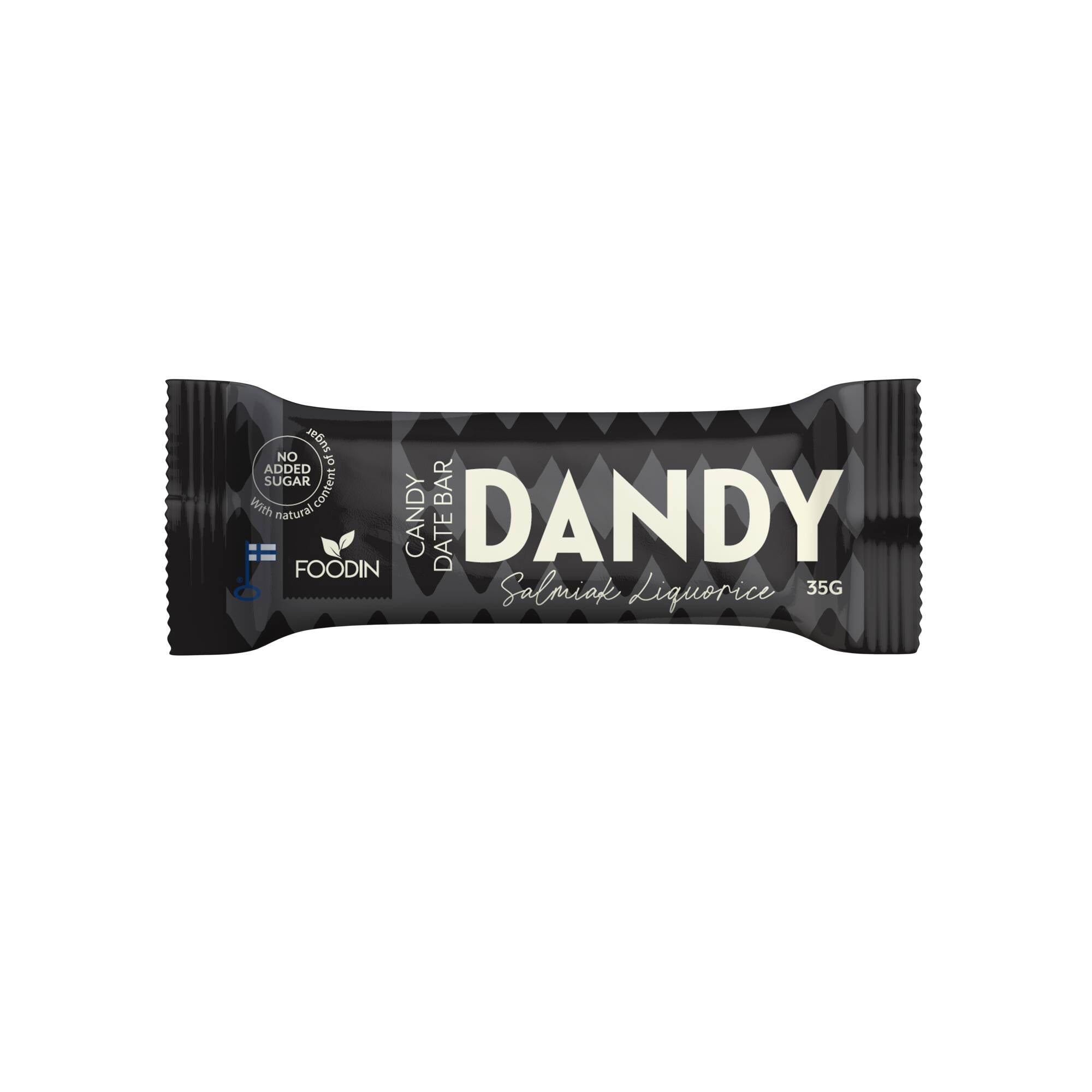Foodin Dandy Candy Bar, Salmiak Liquorice, 35 g
