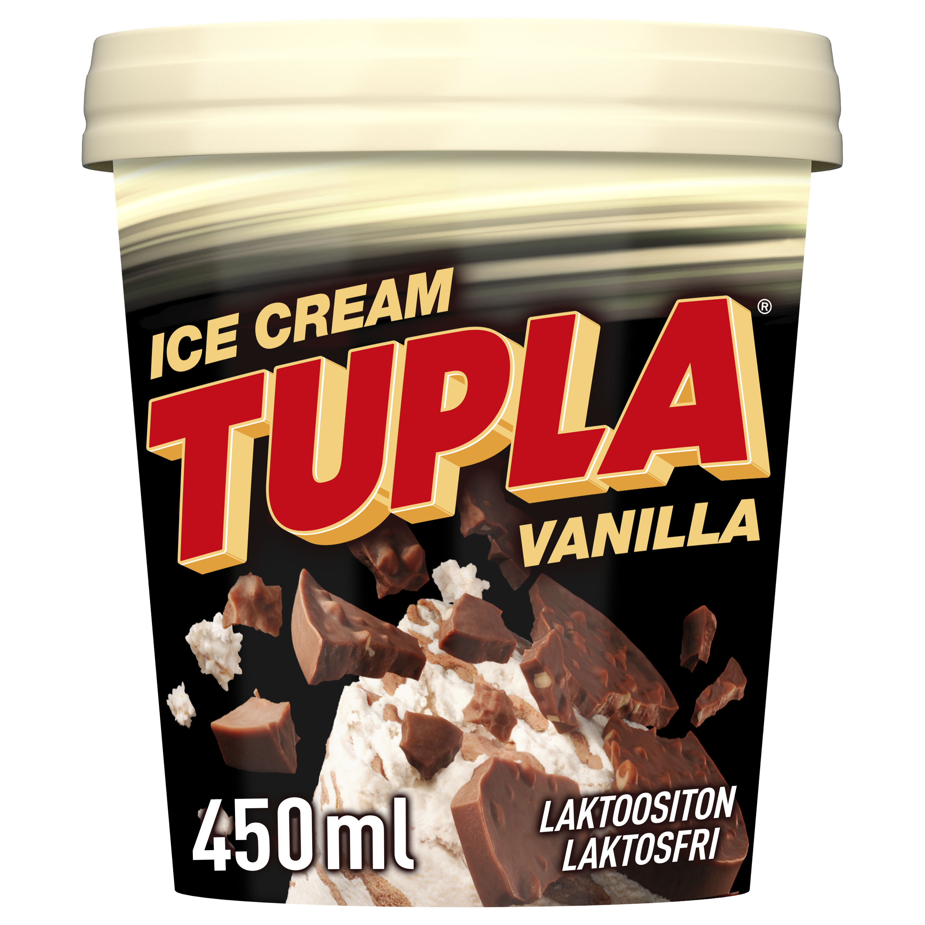 Tupla Laktoositon Vanilla jäätelö 450ml/305g
