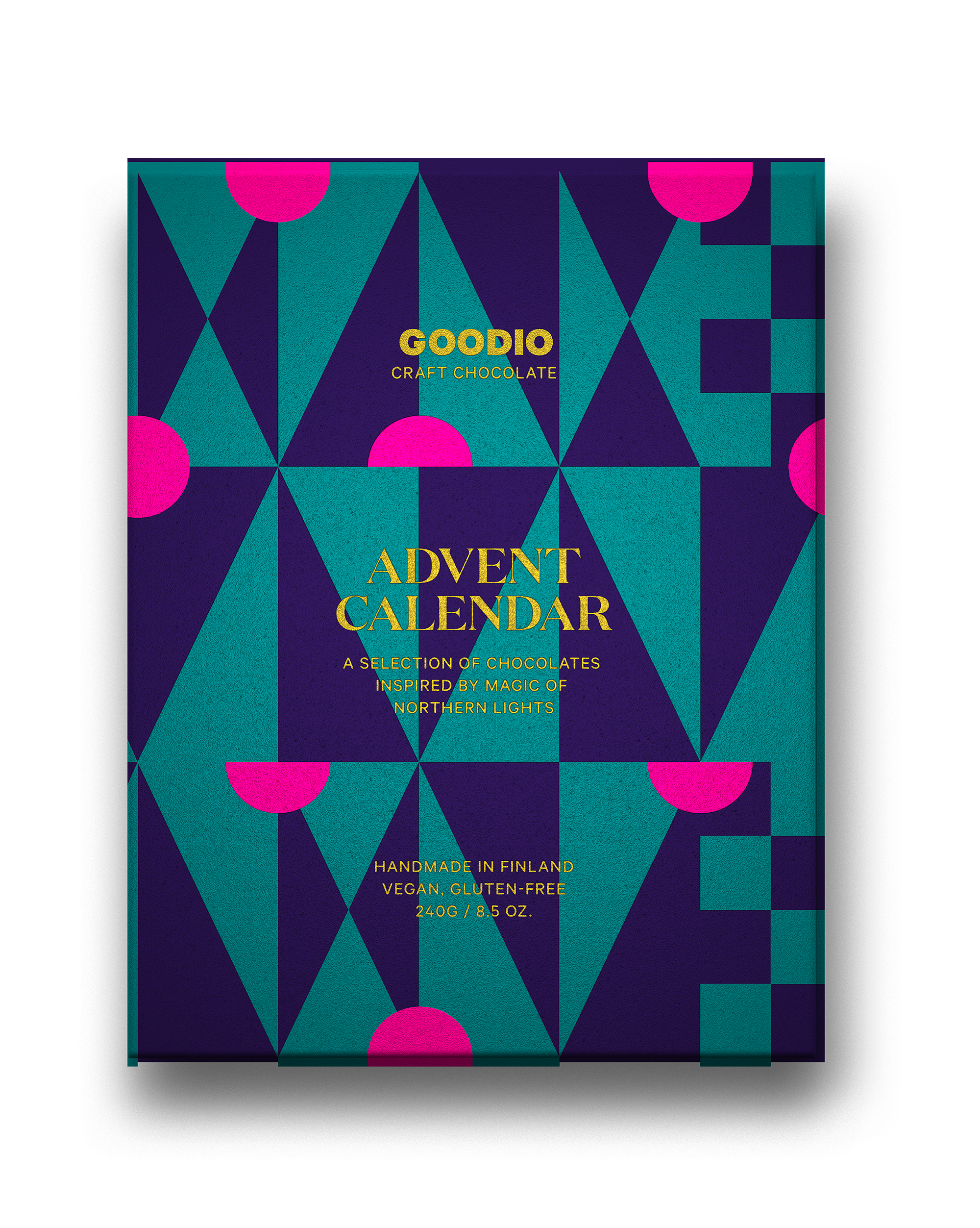 Goodio Northern Lights vegaaninen suklaakalenteri