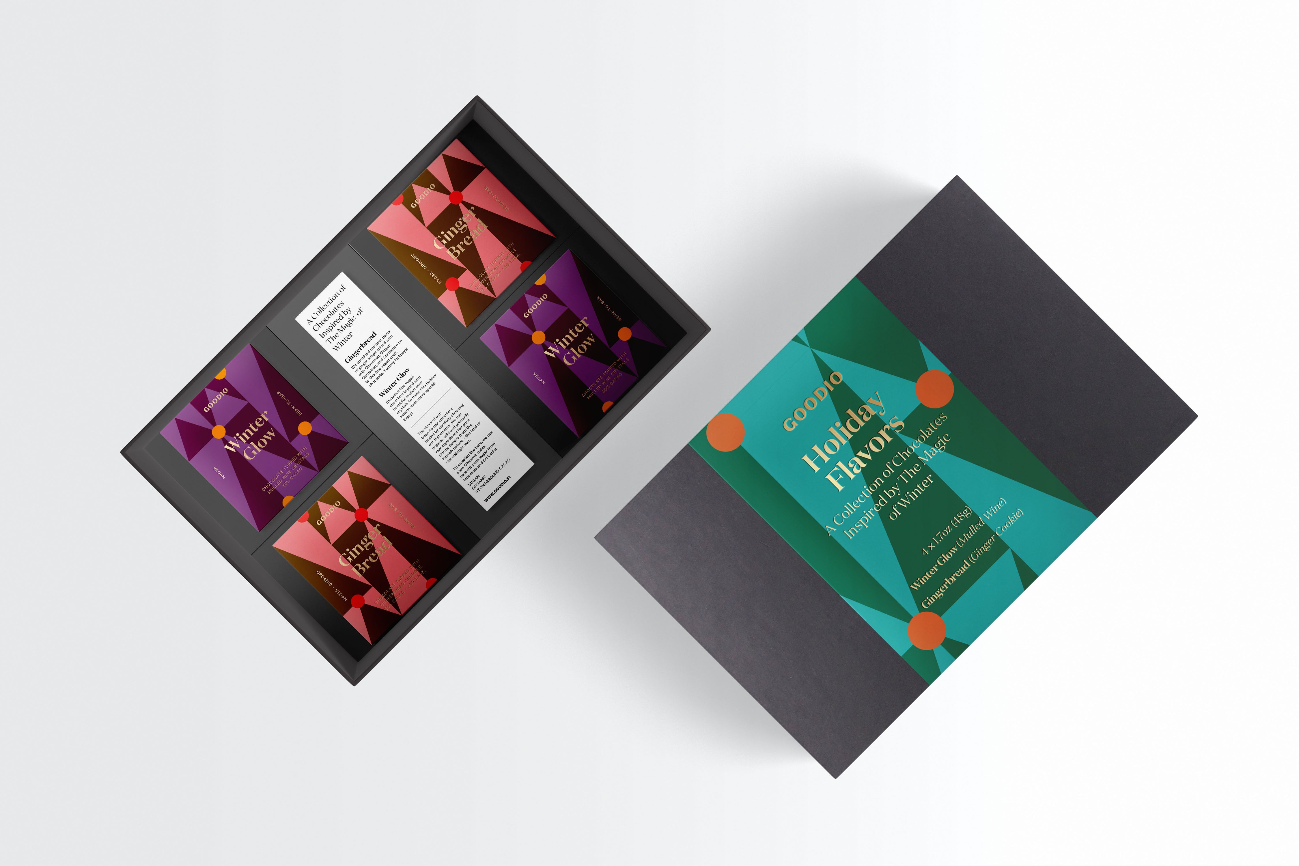 Goodio Joulusuklaa lahjapakkaus 4 x 48g