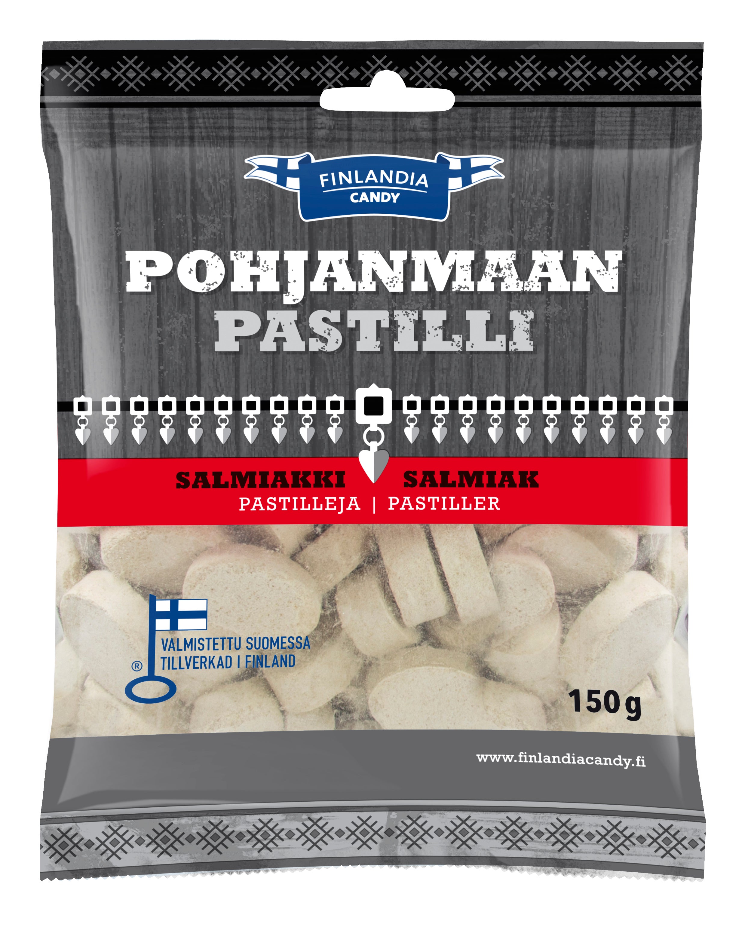 Finlandia Candy Pohjanmaan pastilli 150g salmiakkipastilleja