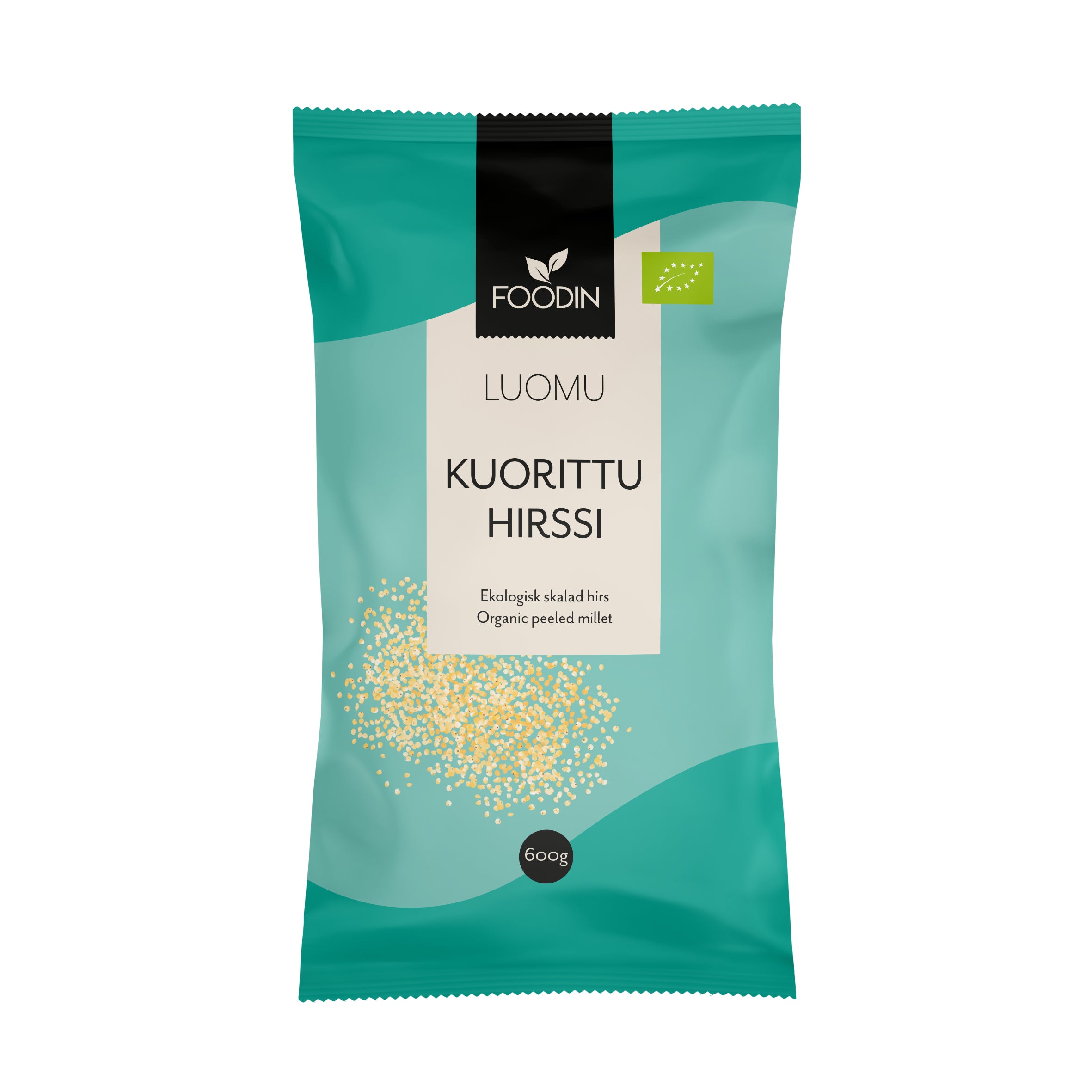 Foodin Kuorittu hirssi, luomu, 600g