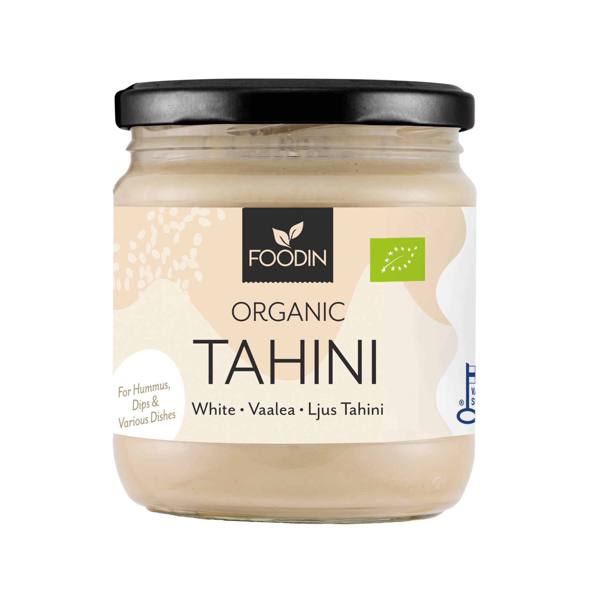 Foodin Vaalea Tahini, (raaka), Luomu 400g