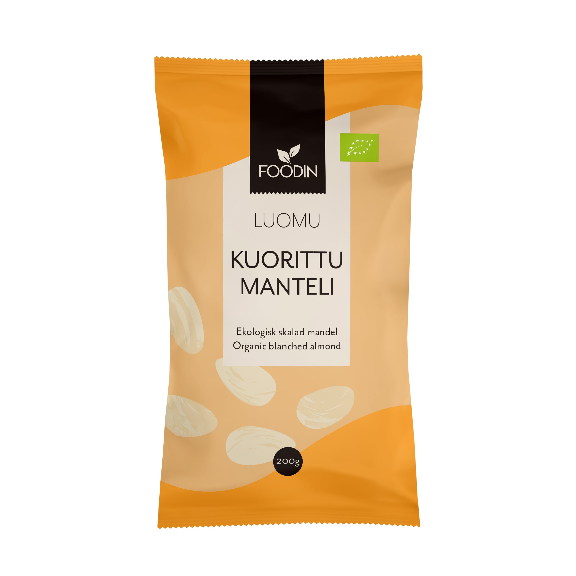 Foodin Kuorittu manteli luomu 200g