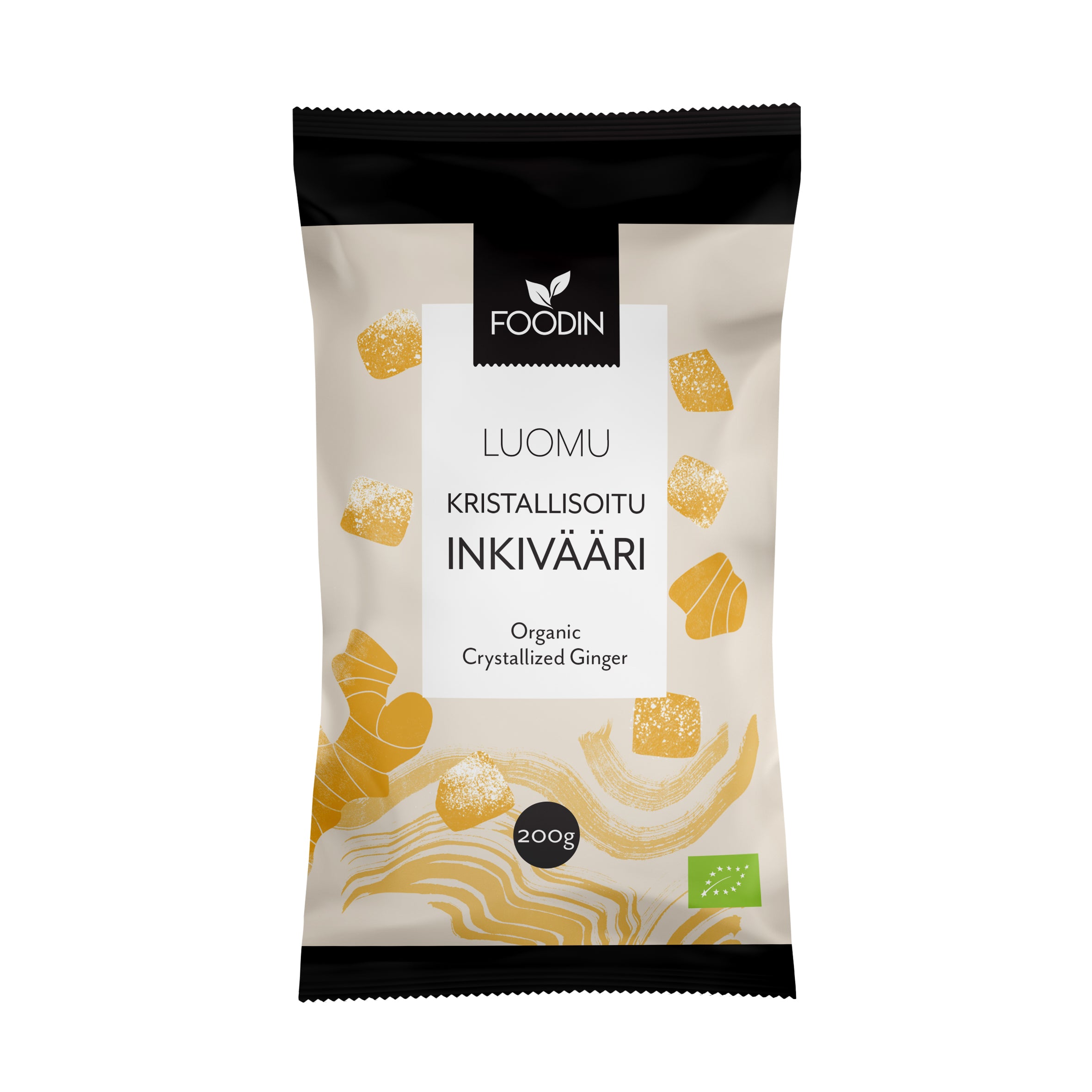 Foodin Kristallisoitu inkivääri luomu 200g