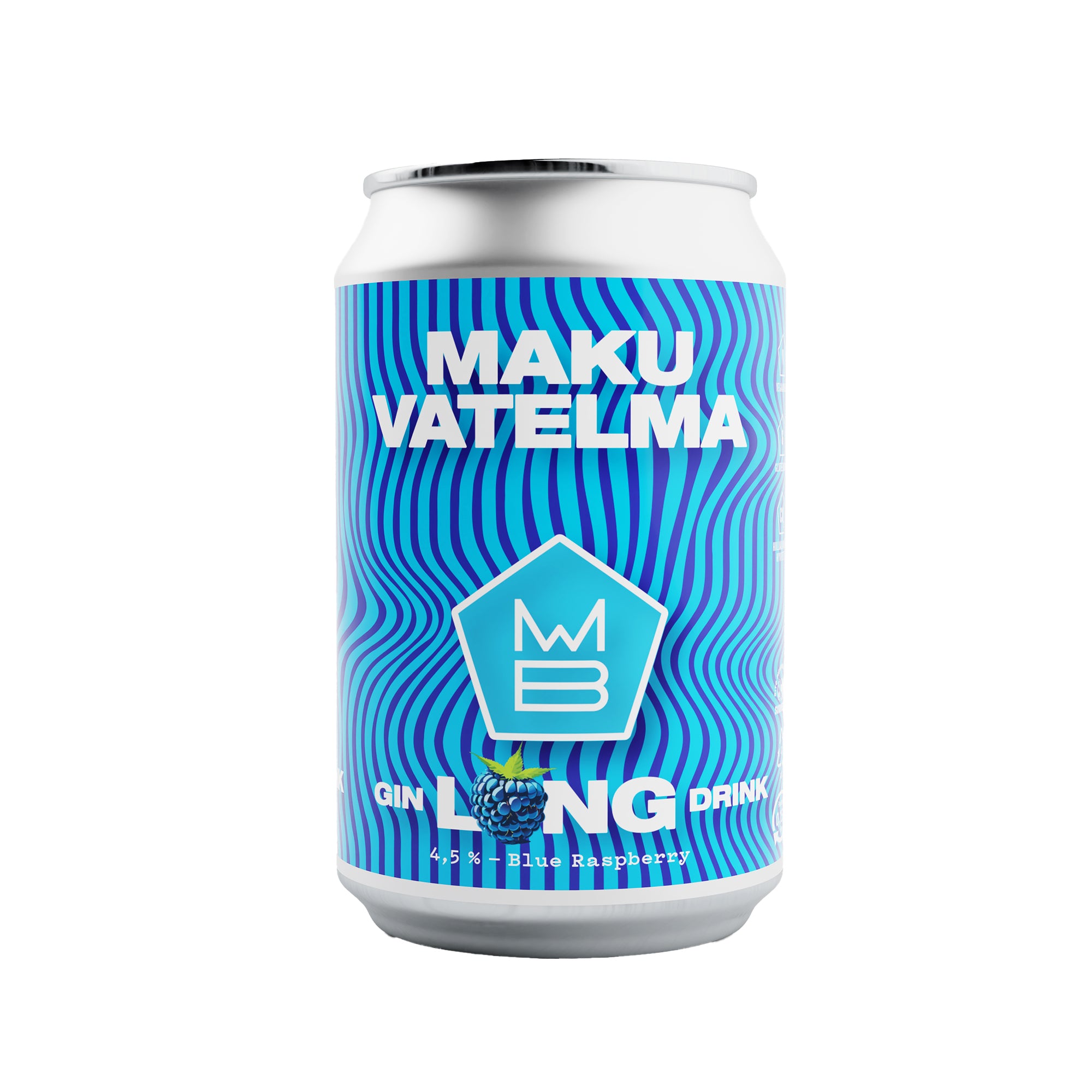 Maku Brewing Vatelma Gin Long Drink Blue Raspberry 4,5% 0,33l tlk