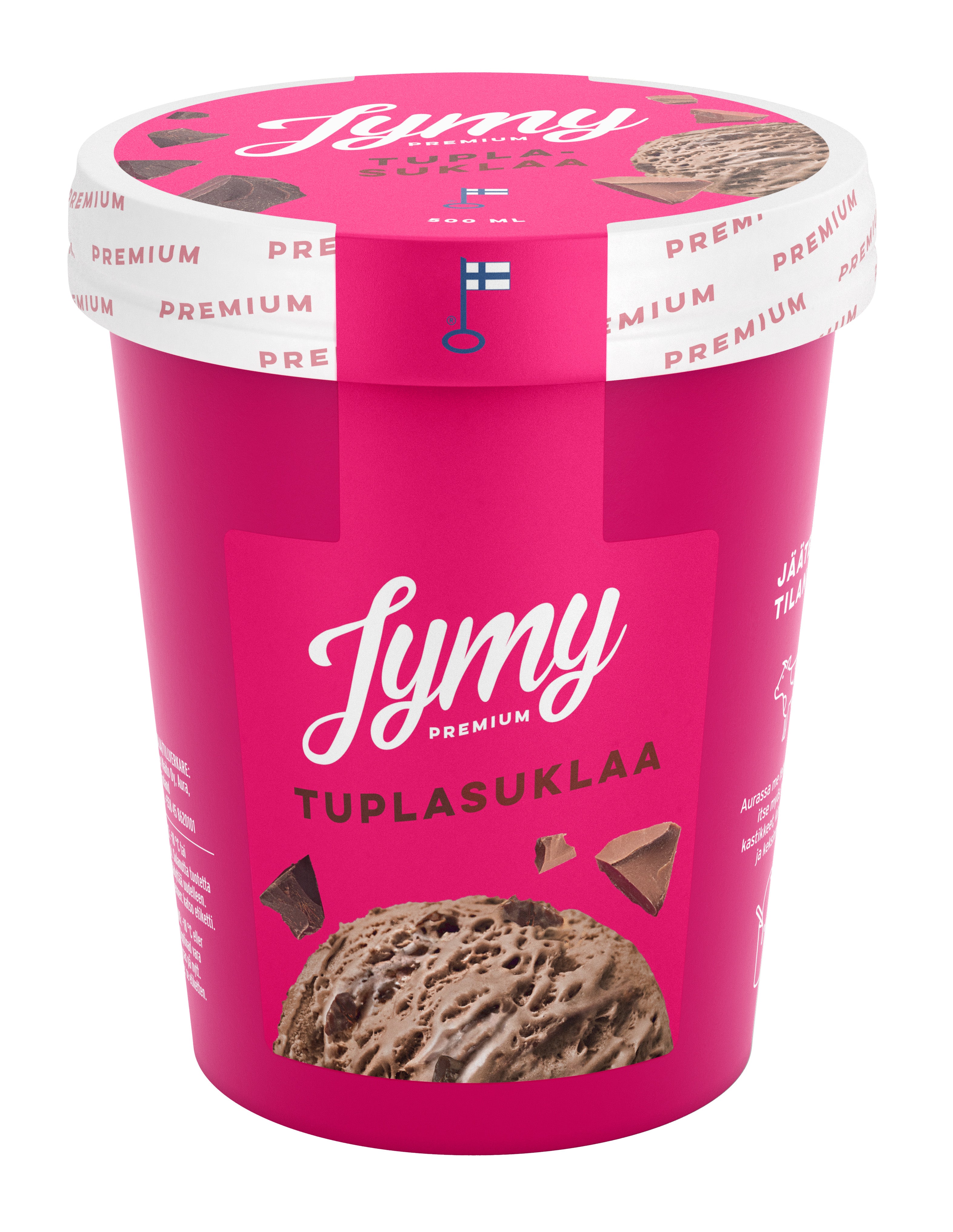 Jymy Tuplasuklaa kermajäätelö 500ml