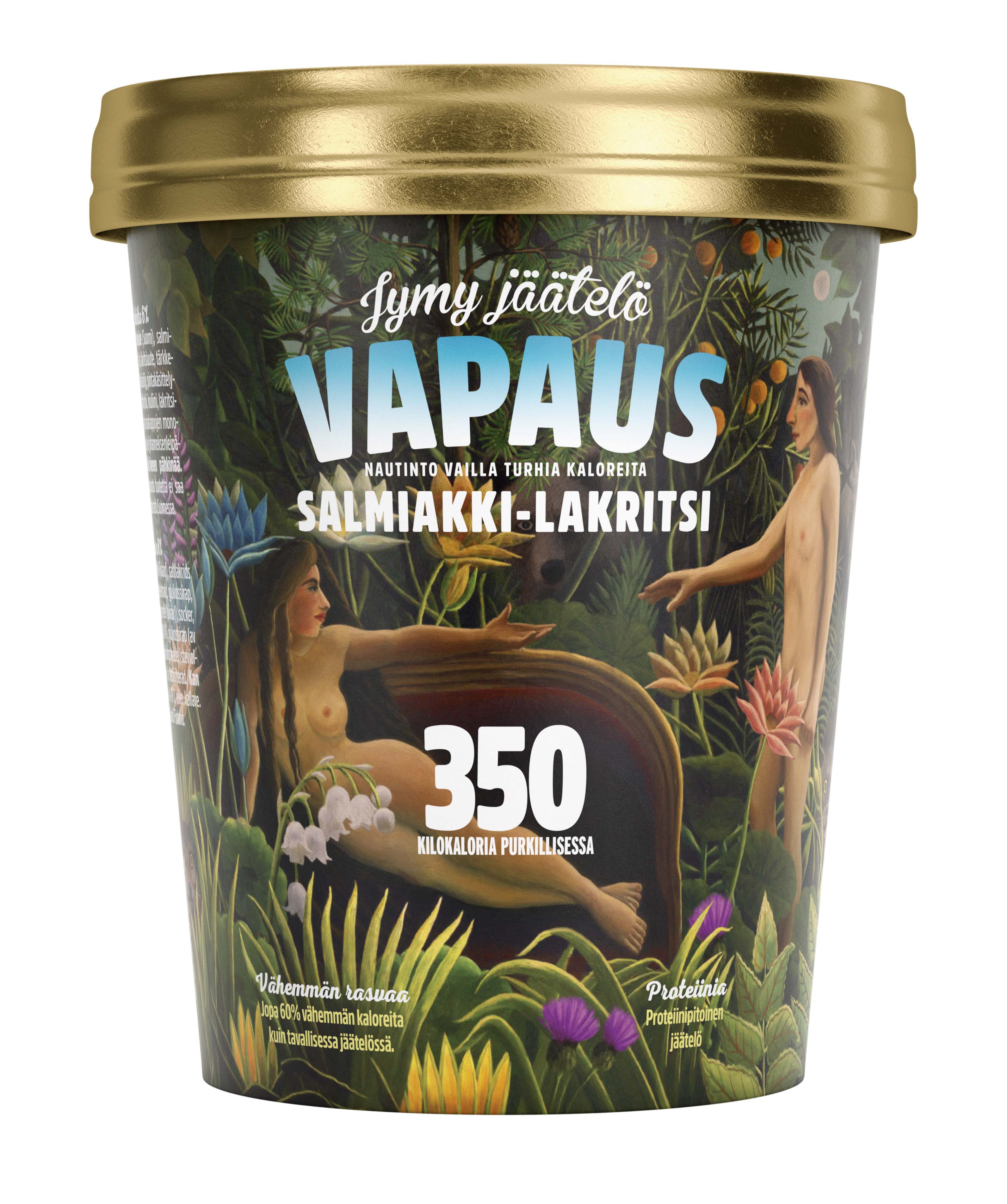 Jymy Vapaus jäätelö Salmiakki-Lakritsi 500 ml