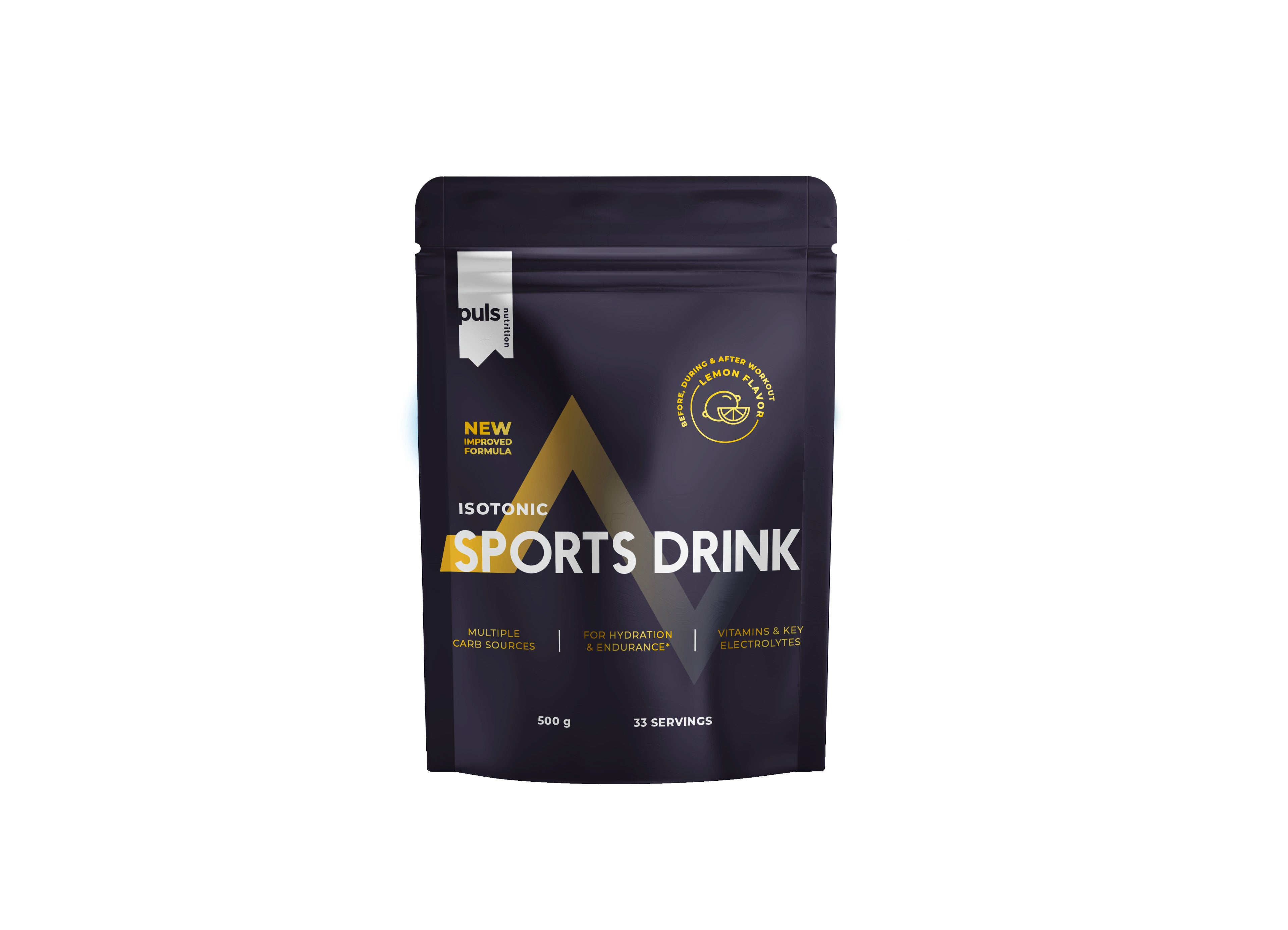 PULS Isotonic sports drink juomajauhe sitruuna 500g