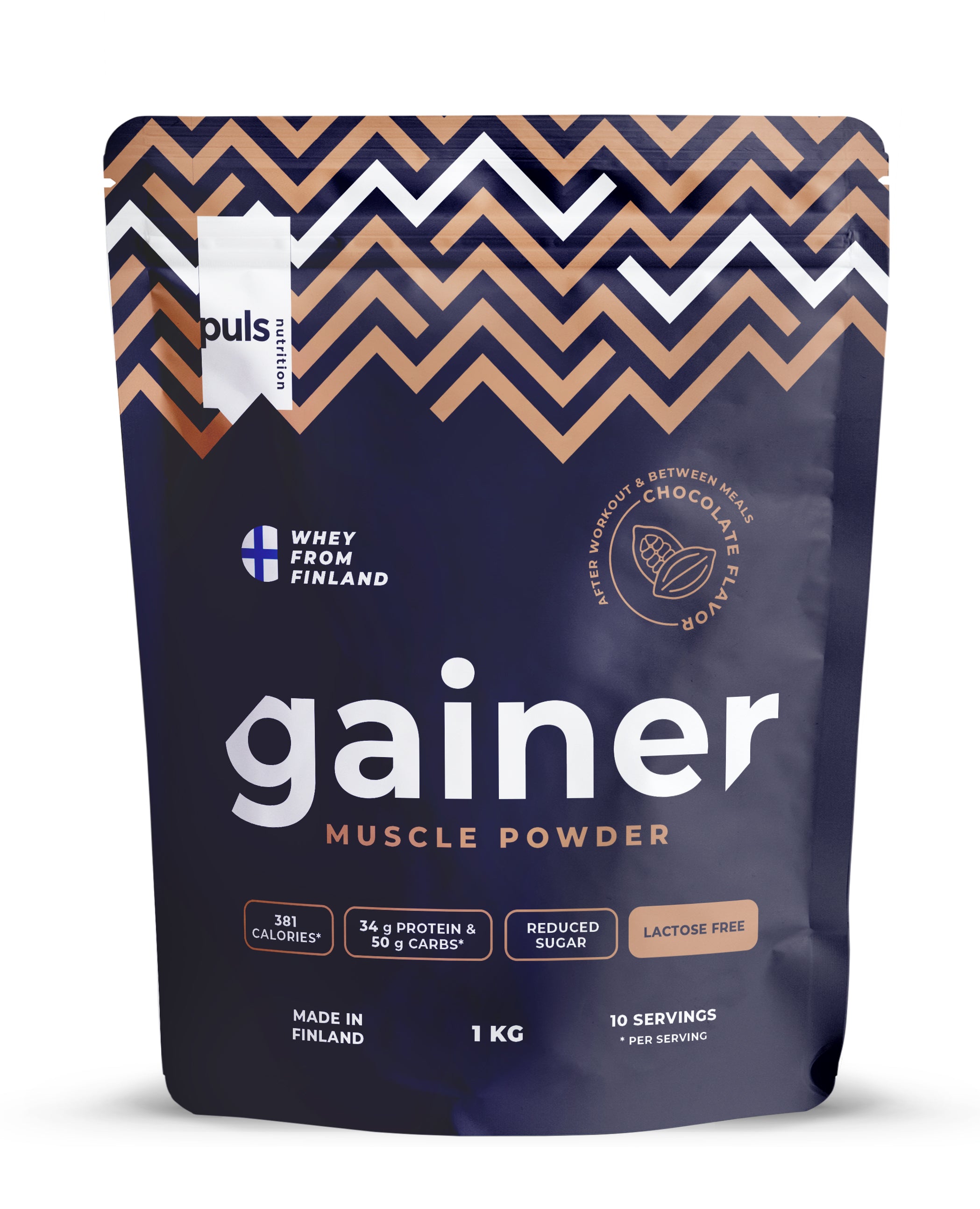 PULS Gainer muscle powder juomajauhe suklaa 1kg
