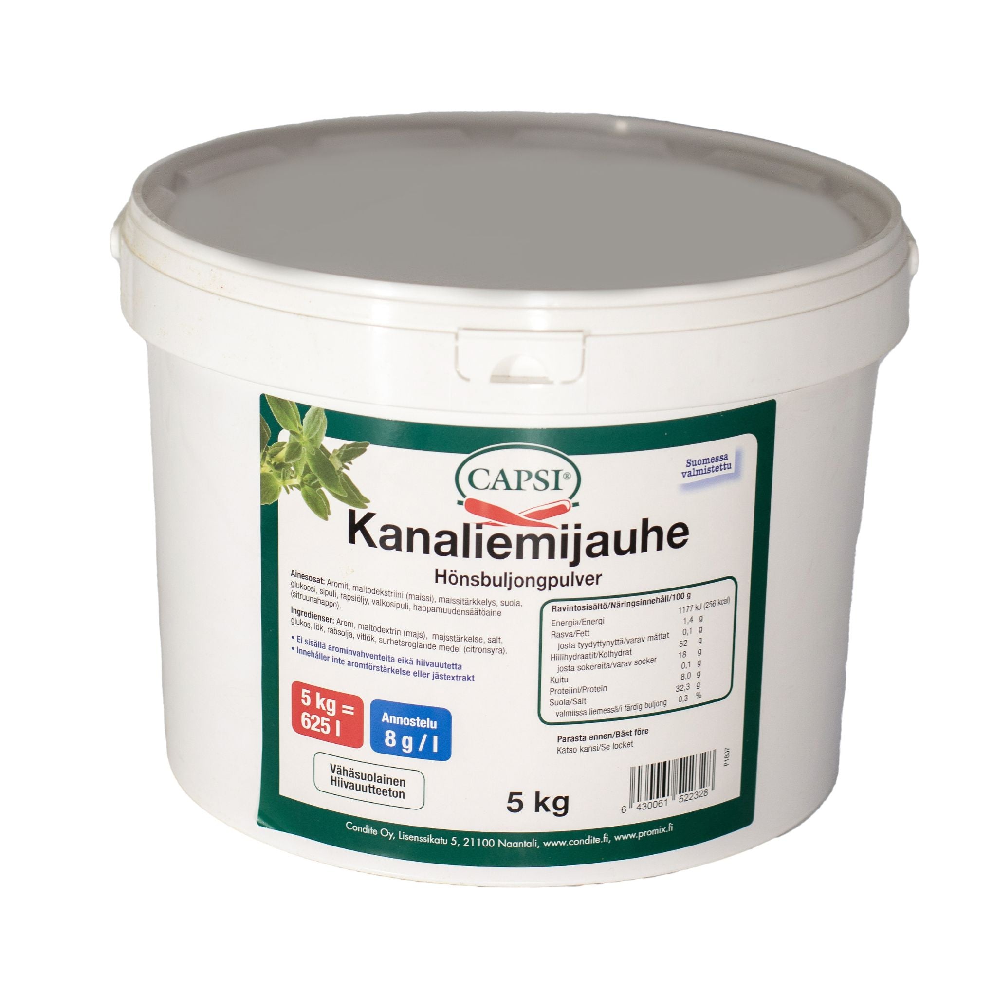 Capsi Kanaliemijauhe 5kg(625l 8g/l)