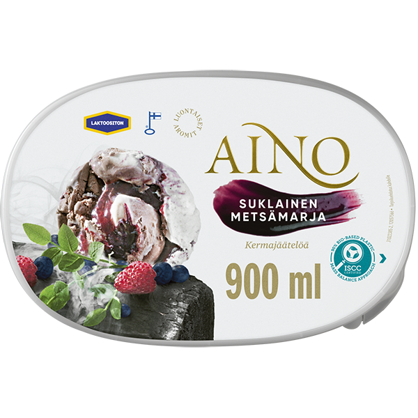 Aino Suklainen Metsämarja Laktoositon kermajäätelö kotipakkaus 520g/900ml