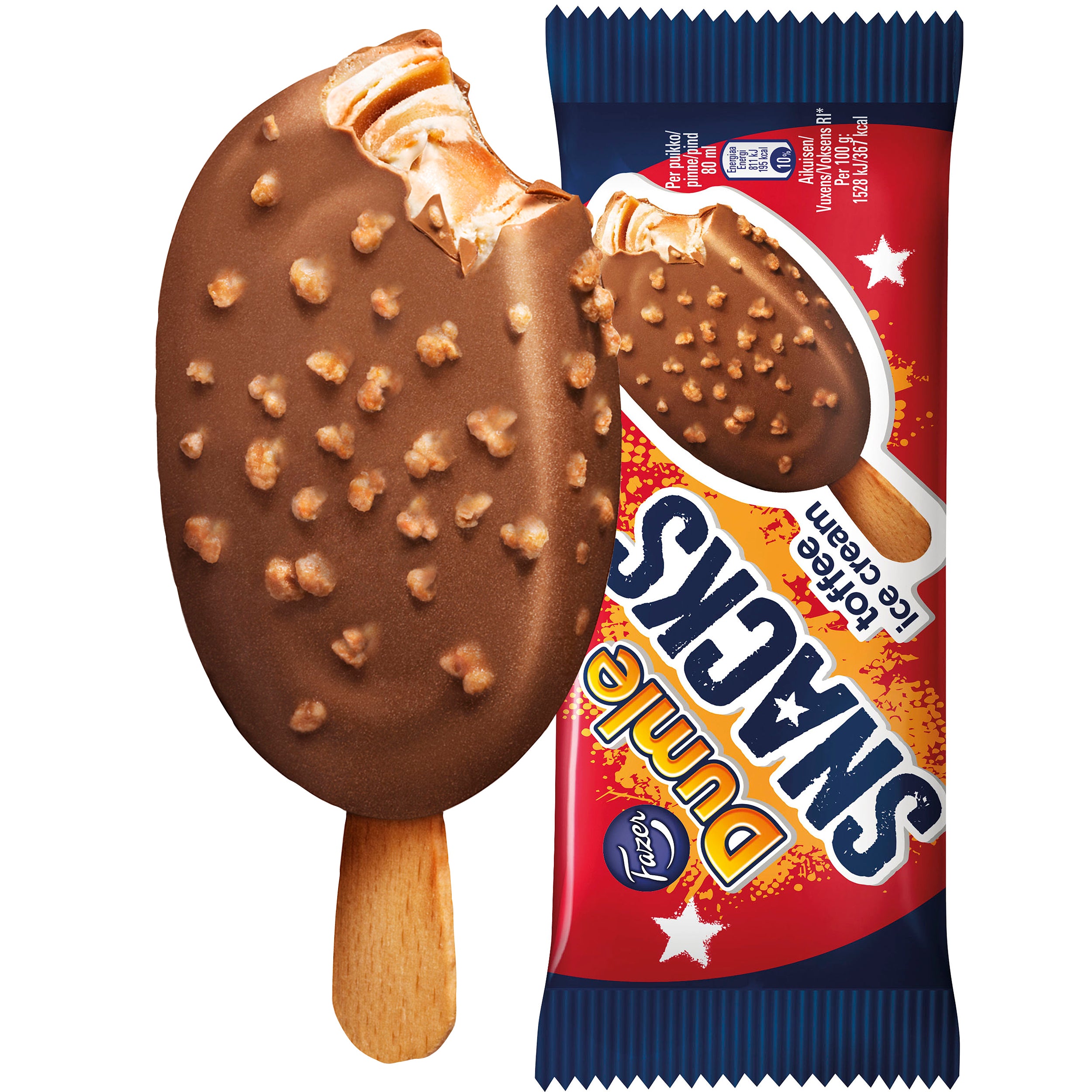 Fazer Dumle Snacks kermajäätelöpuikko 53g/0.8dl