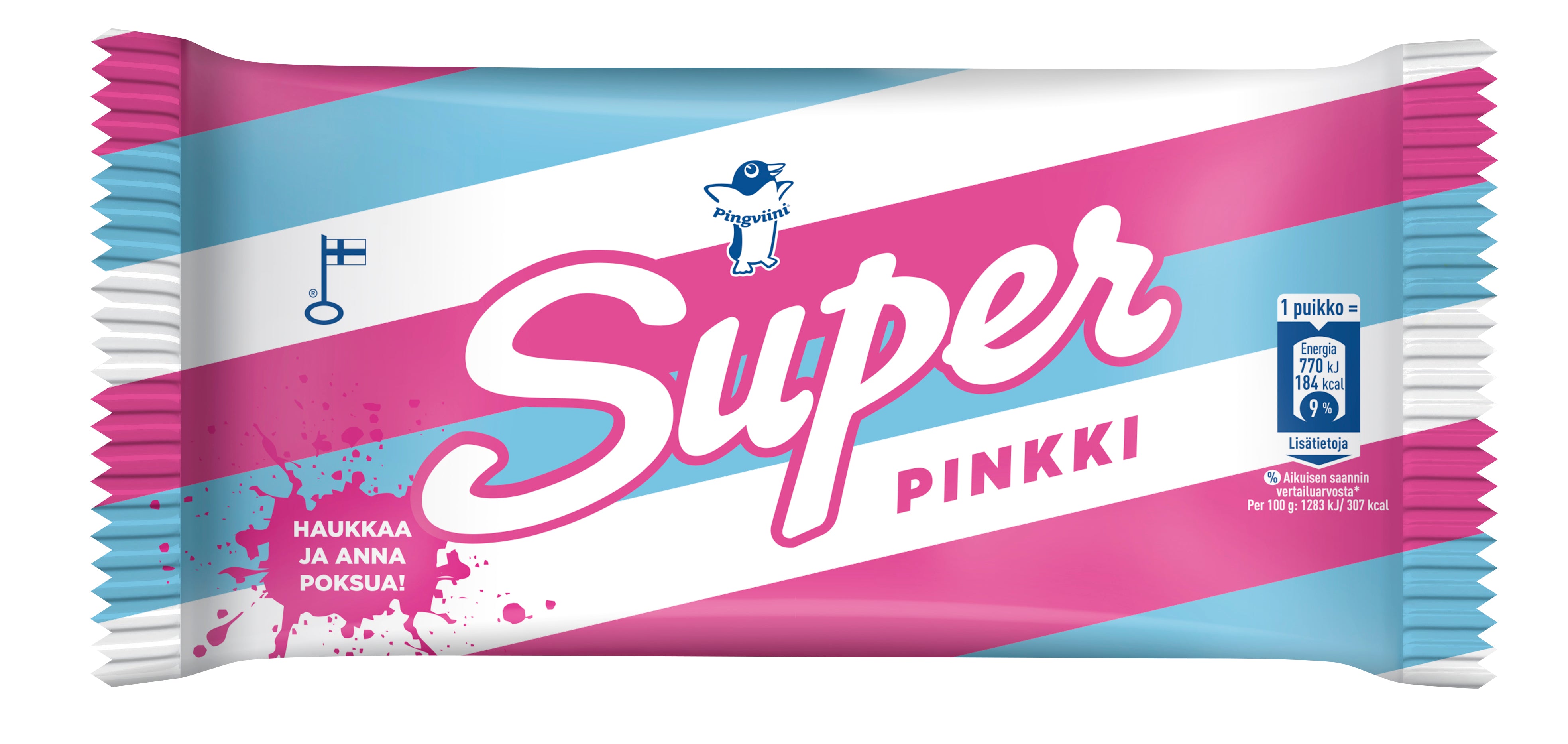 Super Pinkki kermajäätelöpuikko  60g/100ml