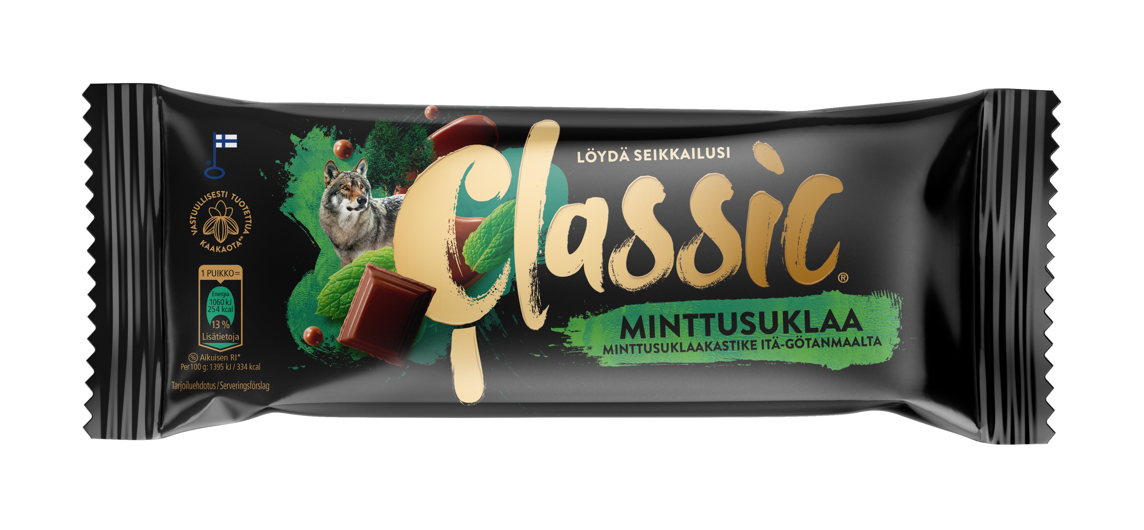 Classic Minttusuklaa kermajäätelöpuikko 76g/100ml