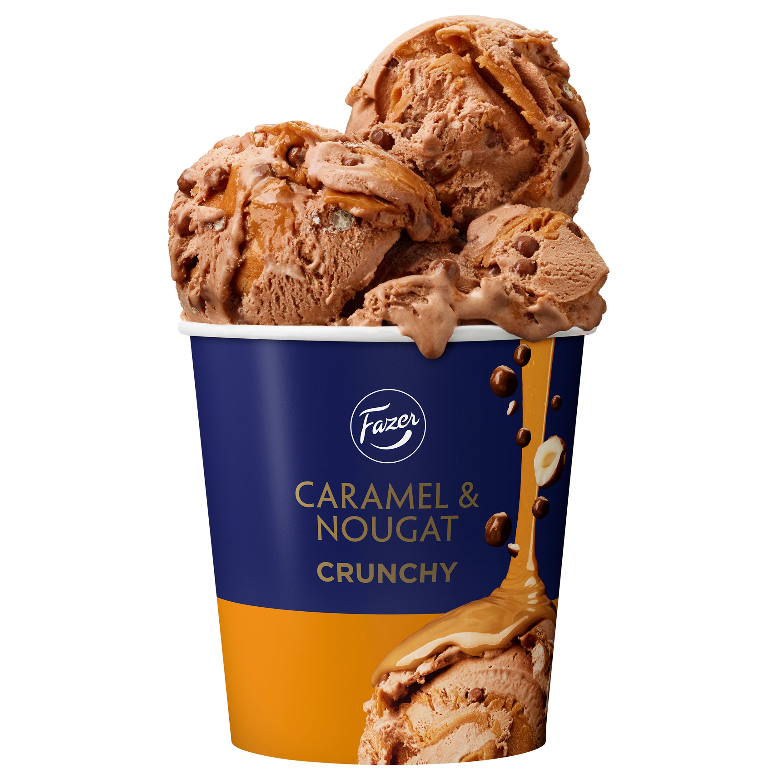 Fazer Caramel &amp; Nougat Croquant kermajäätelö 280g/425ml