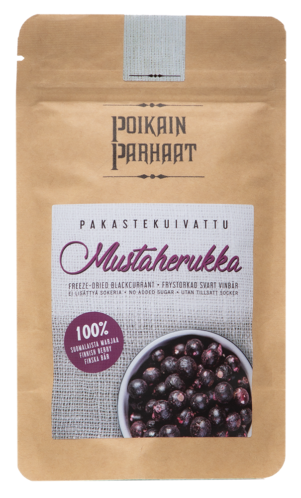 Poikain Parhaat Pakastekuivattu mustaherukka 15g