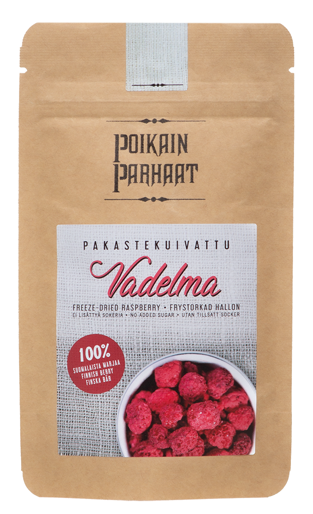 Poikain Parhaat Pakastekuivattu vadelma 10g